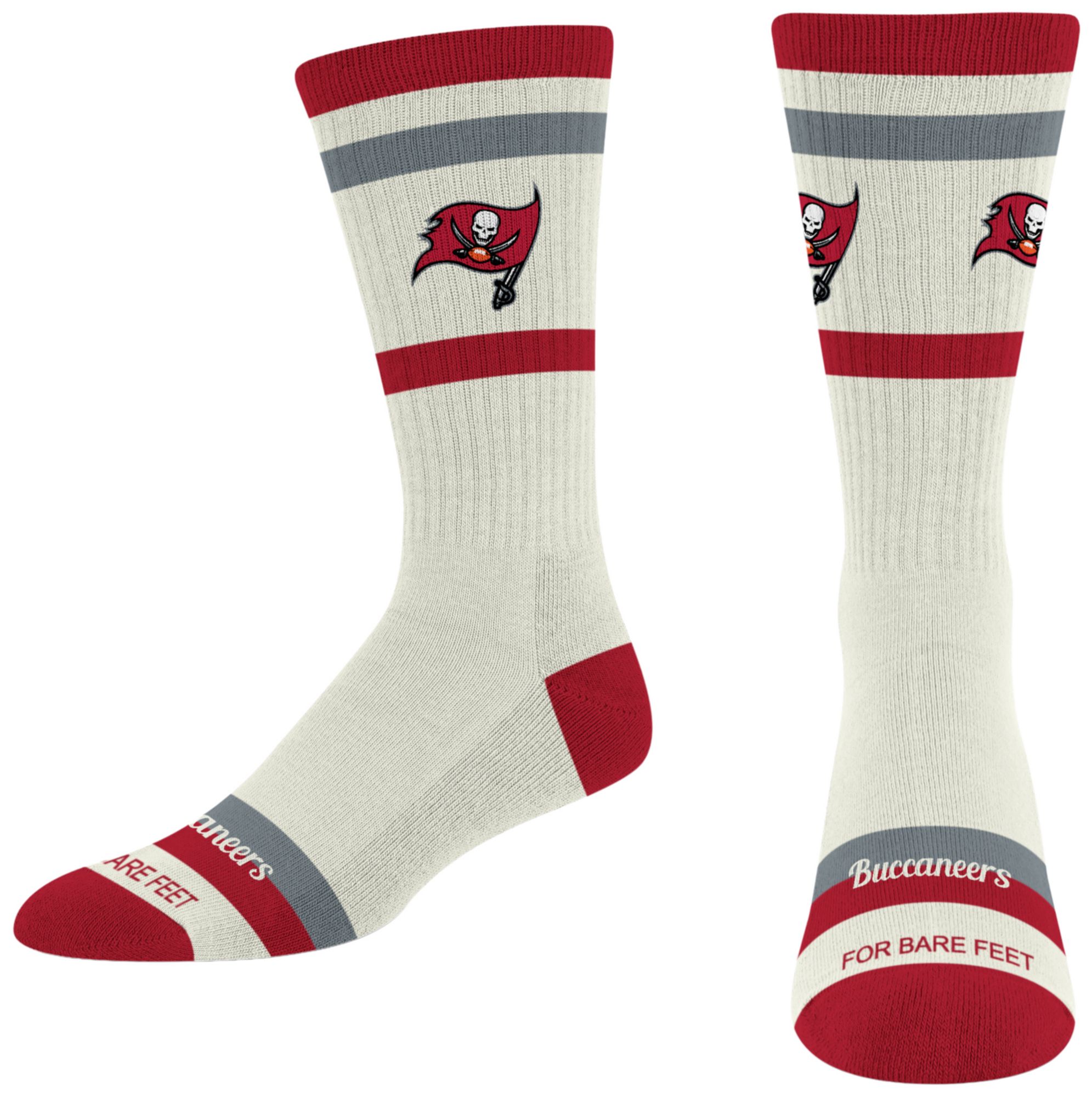 For Bare Feet Adult Tampa Bay Buccaneers Striped Fame Socks
