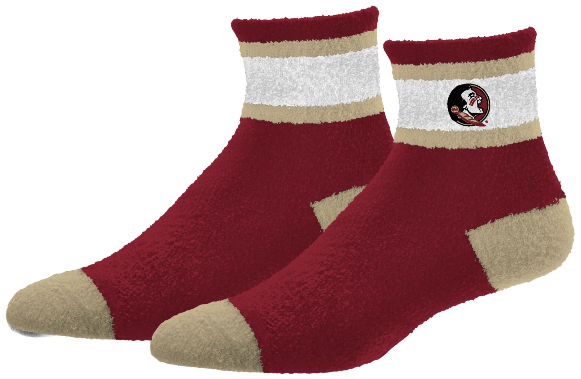 For Bare Feet Adult Florida St Seminoles Maroon Cozy Socks
