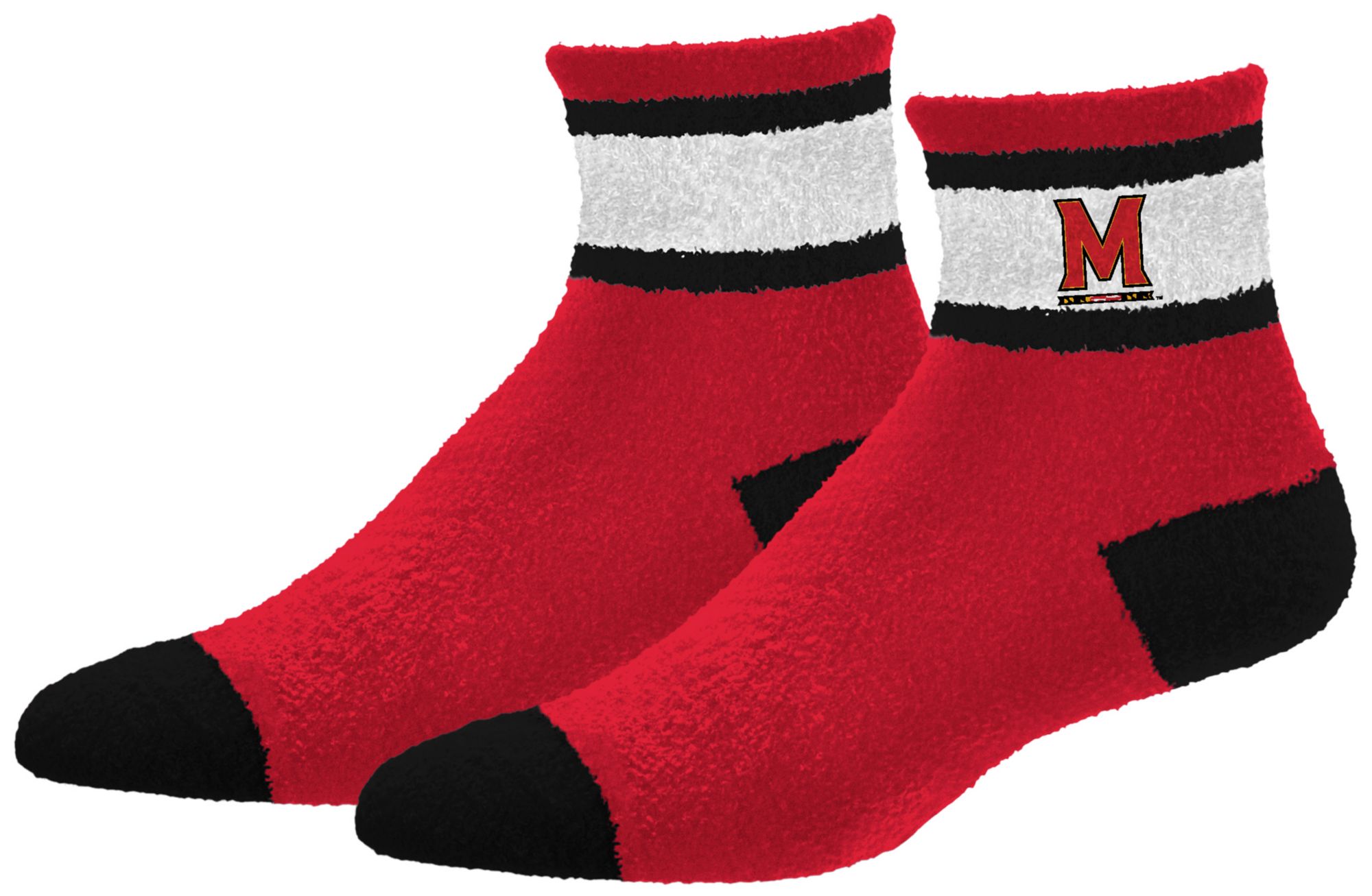 For Bare Feet Adult Louisville Cardinals Red Cozy Socks