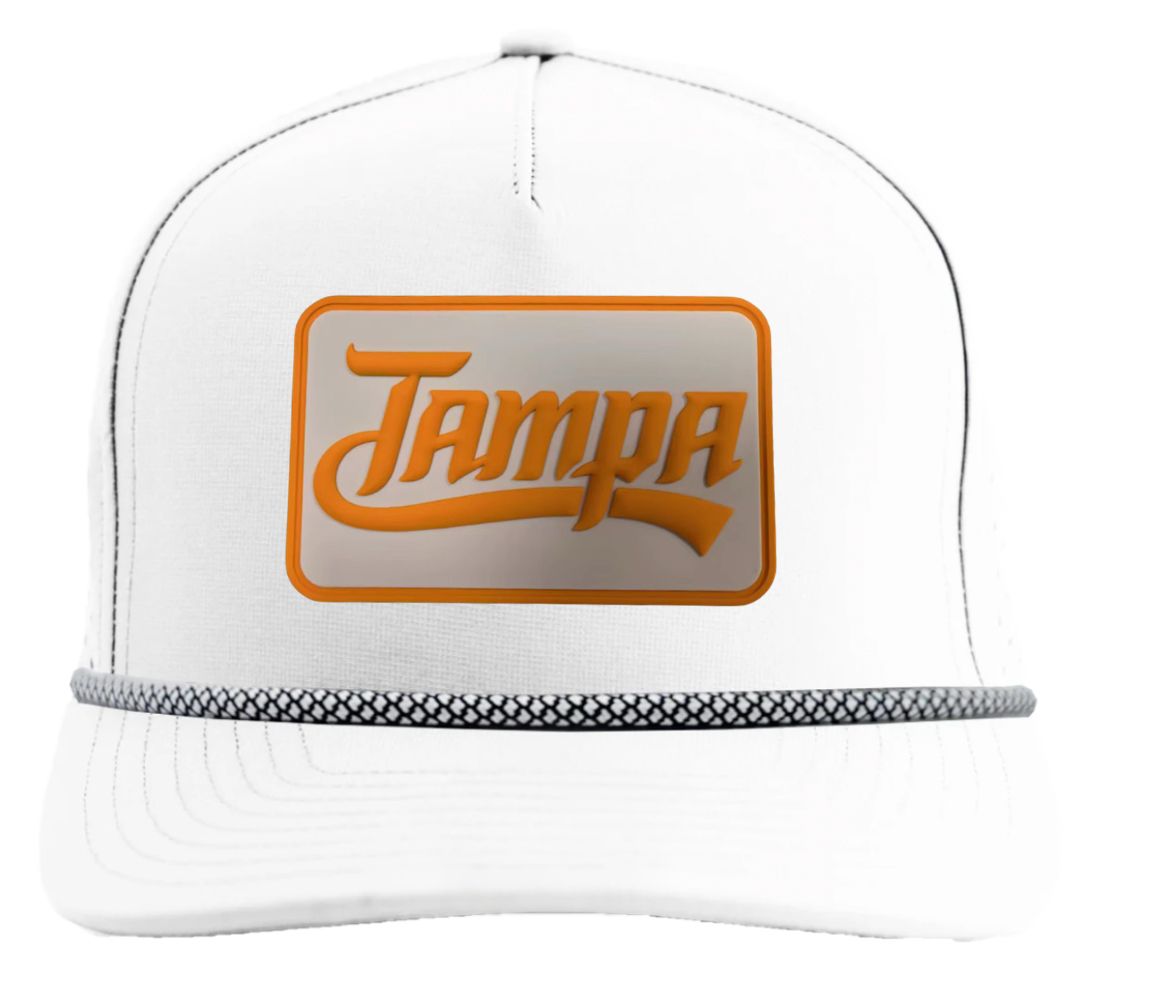 For the Bay Clothing Co. Adult Tampa Gasparilla Script Patch Adjustable Hat