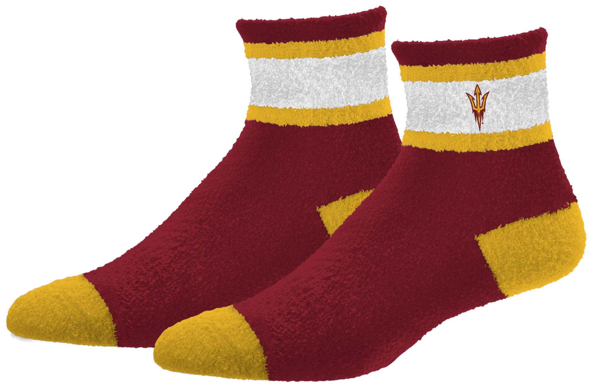 For Bare Feet Adult Arizona St Sun Devils Maroon Cozy Socks