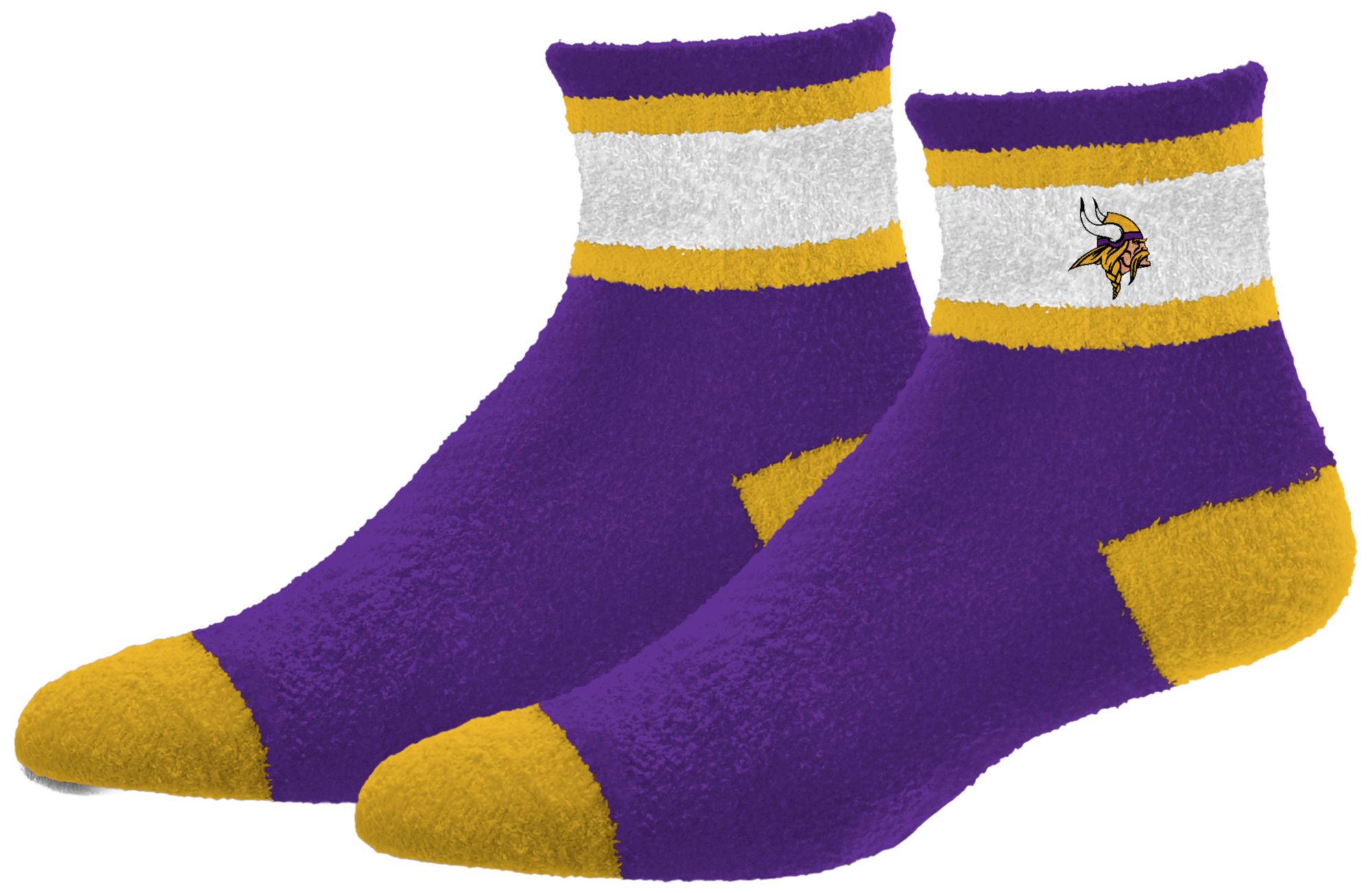 For Bare Feet Adult Minnesota Vikings Purple Cozy Socks