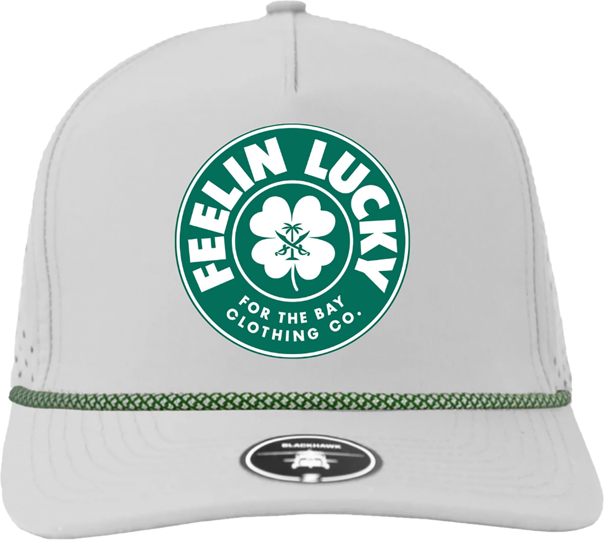 For the Bay Clothing Co. Adult  White Lucky Adjustable Hat