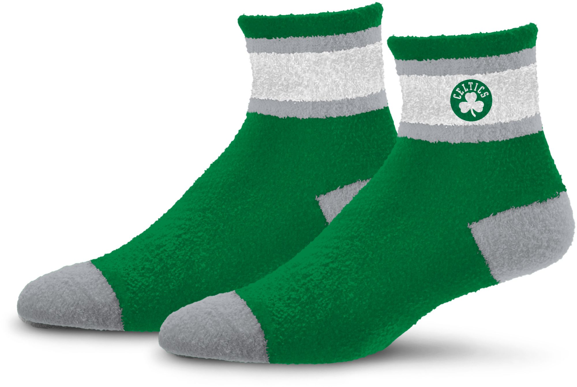 For Bare Feet Boston Celtics Stripe Cozy Socks