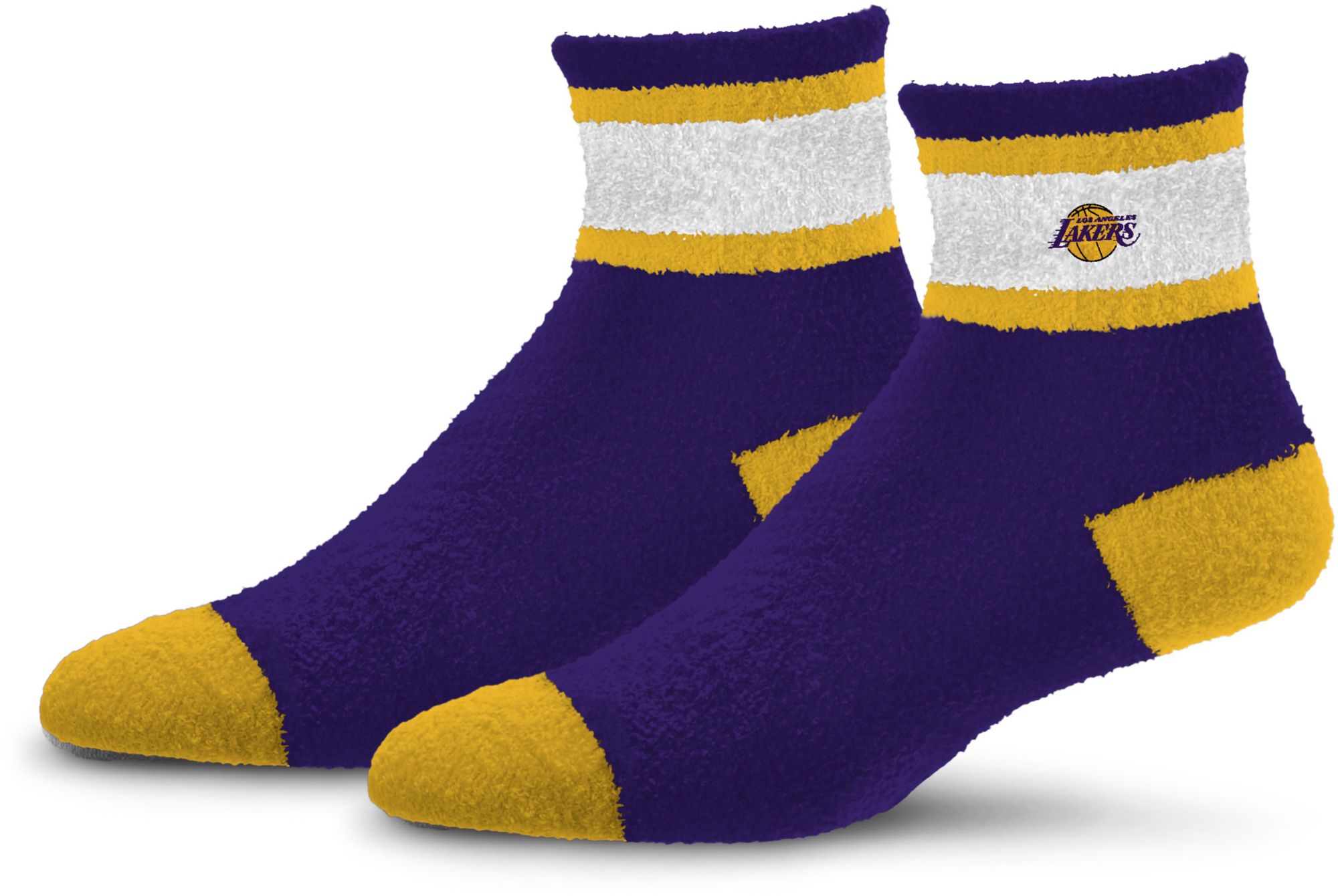 For Bare Feet Los Angeles Lakers Stripe Cozy Socks