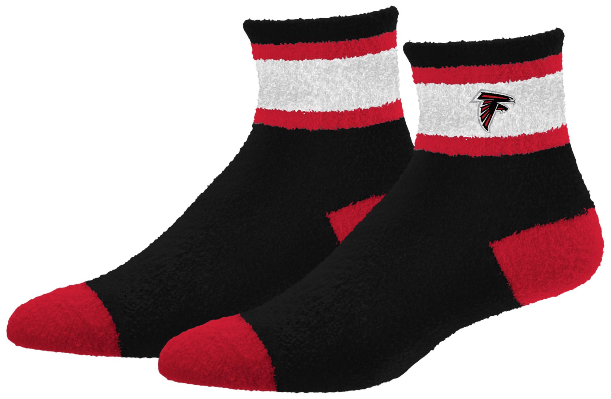 For Bare Feet Adult Atlanta Falcons Black Cozy Socks