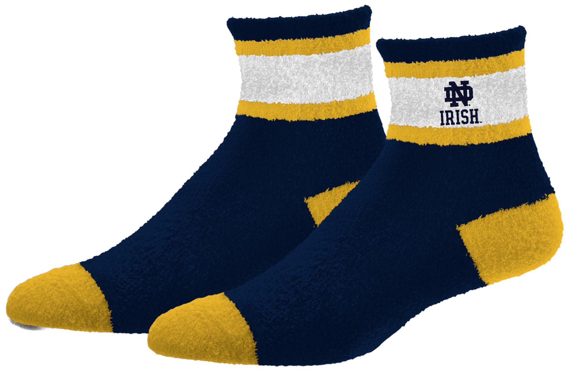 For Bare Feet Adult Nortre Dame Fighting Irish Navy Cozy Socks