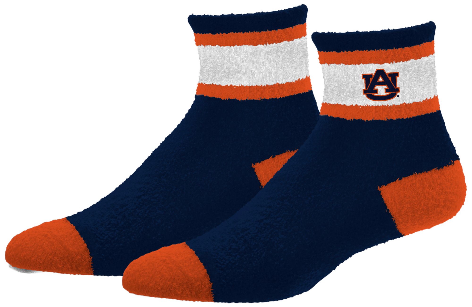 For Bare Feet Adult Auburn Tigers Navy Cozy Socks