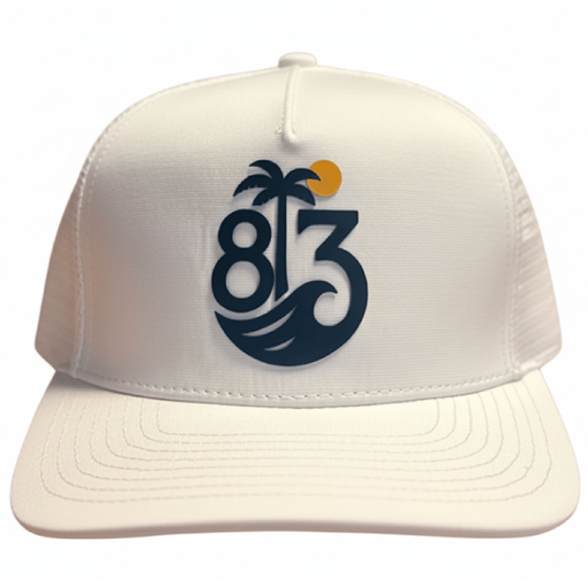 For the Bay Clothing Co. Adult Tampa Bay White Coastal Wave Hat
