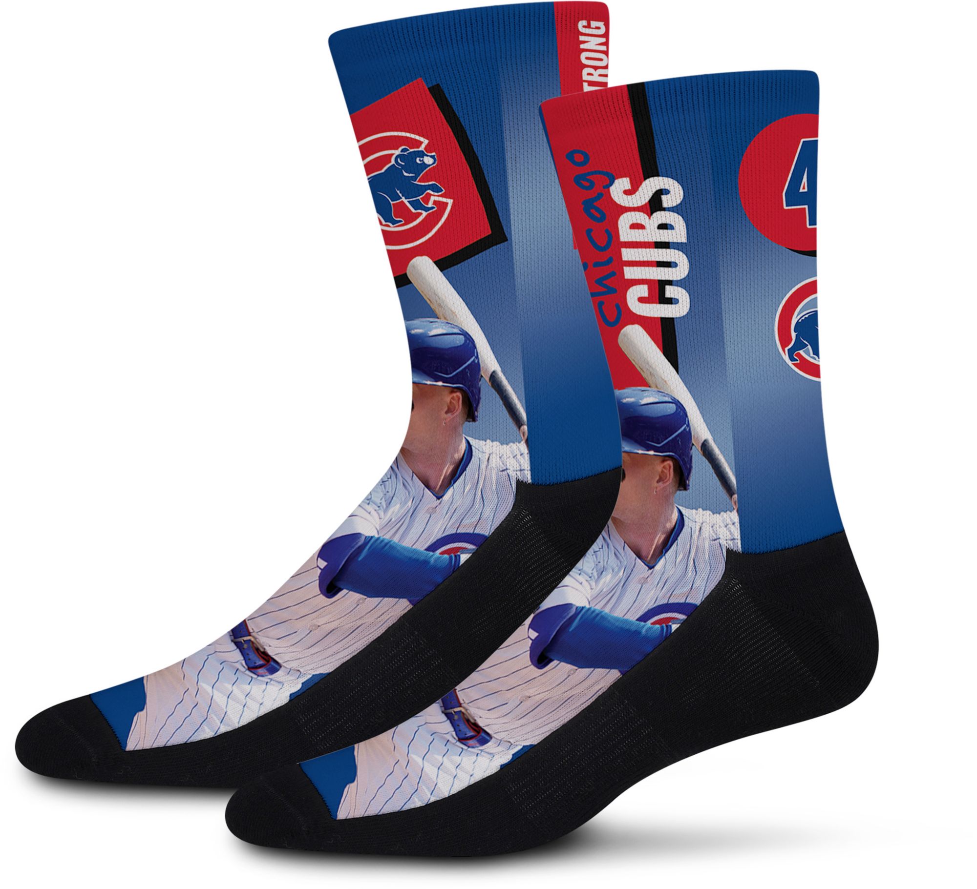 For Bare Feet Adult Chicago Cubs Pete Crow-Armstrong #4 Shape Shifter Crew Socks