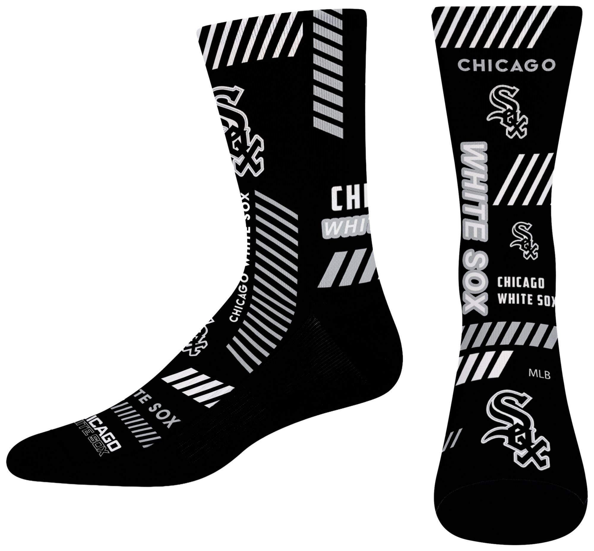 For Bare Feet Adult Chicago White Sox Multi Fantastic Sublimated Crew Socks