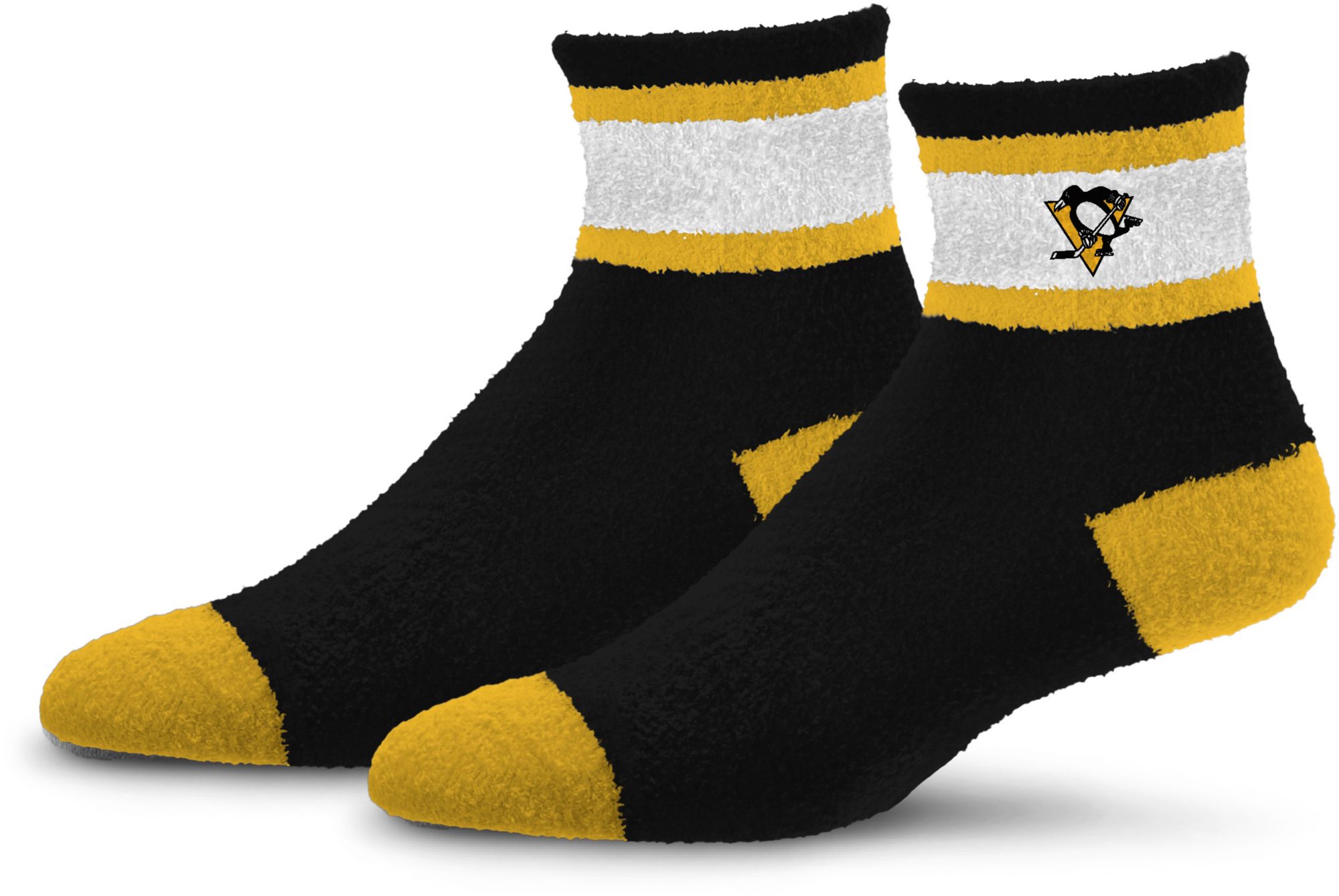 For Bare Feet Pittsburgh Penguins Stripe Cozy Socks