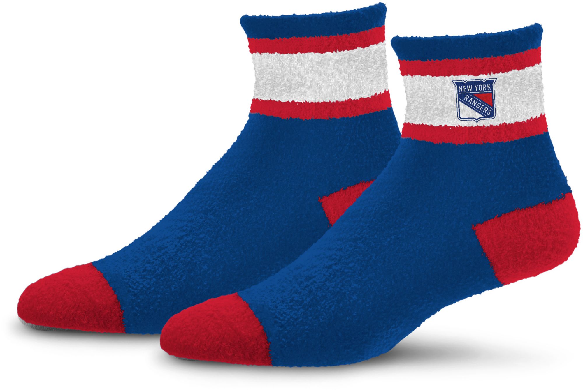 For Bare Feet New York Rangers Stripe Cozy Socks