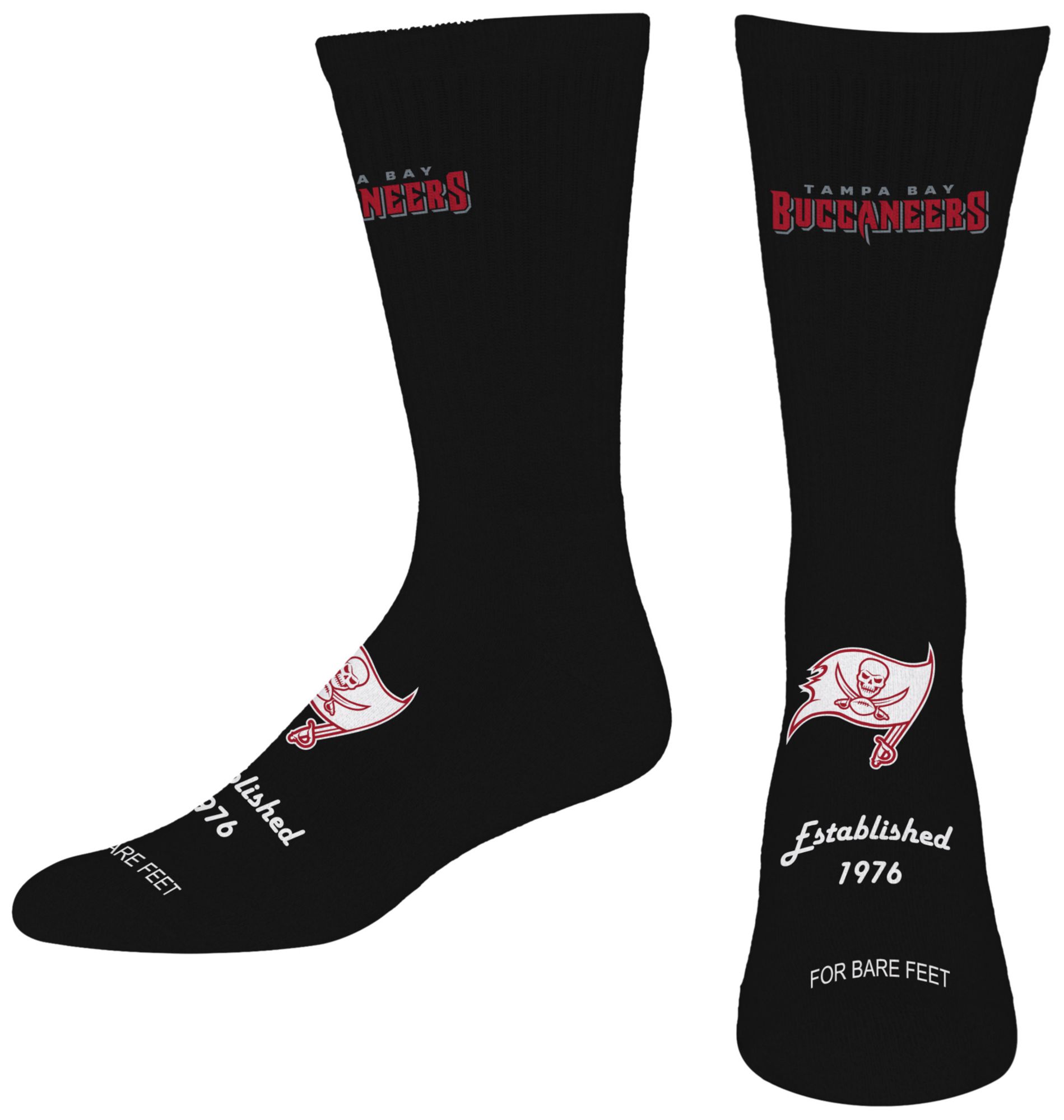 For Bare Feet Adult Tampa Bay Buccaneers Established Socks
