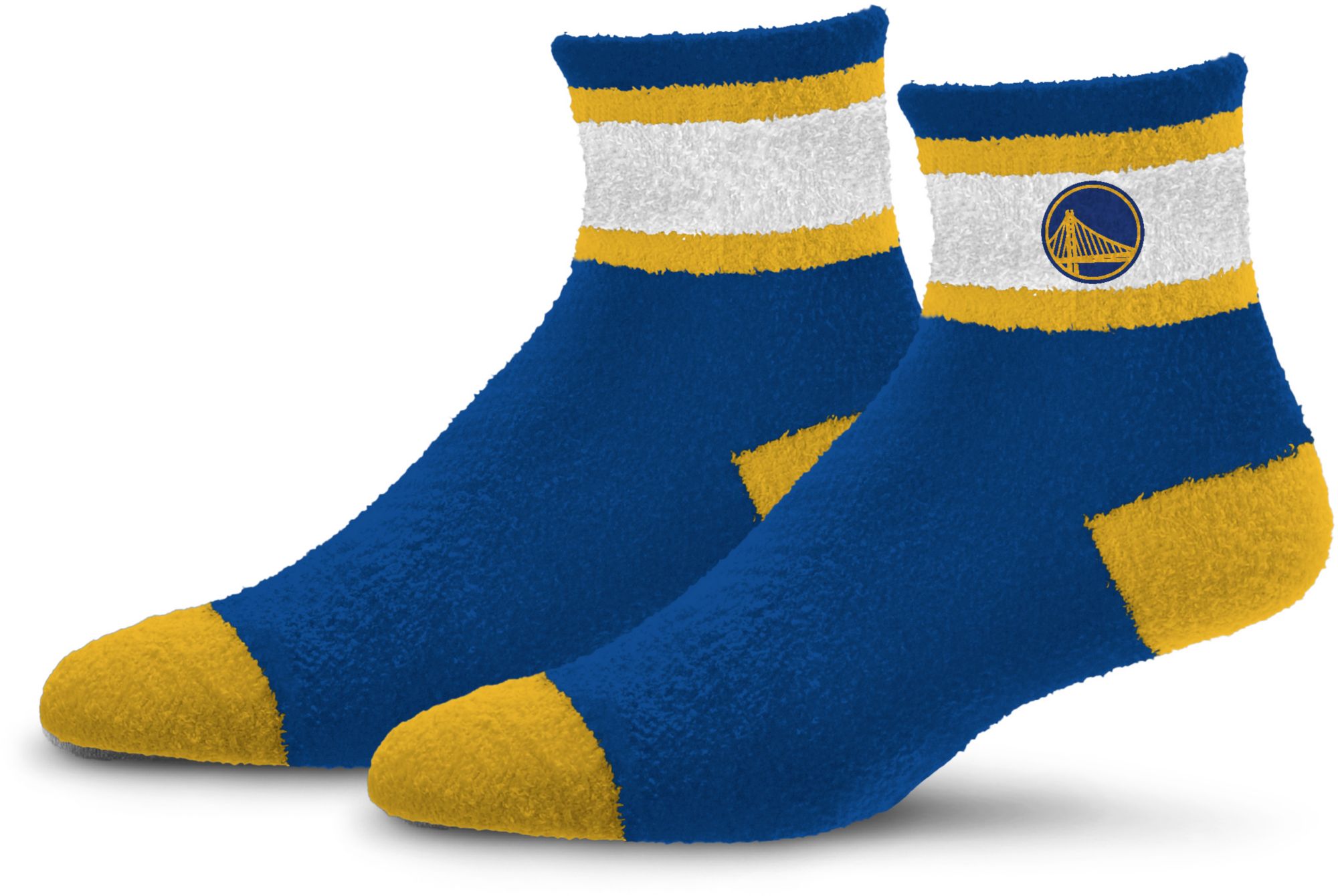 For Bare Feet Golden State Warriors Stripe Cozy Socks