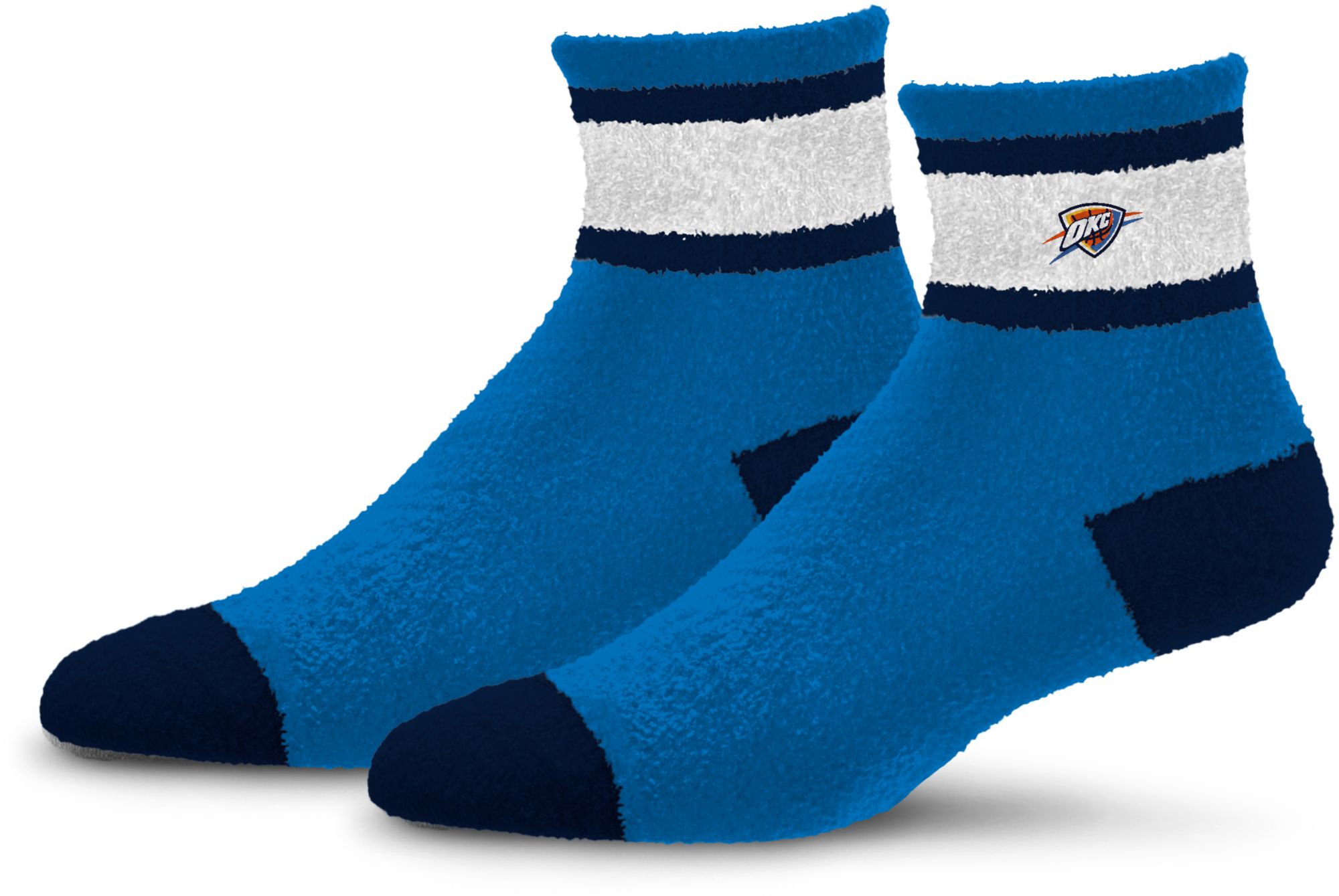 For Bare Feet Oklahoma City Thunder Stripe Cozy Socks