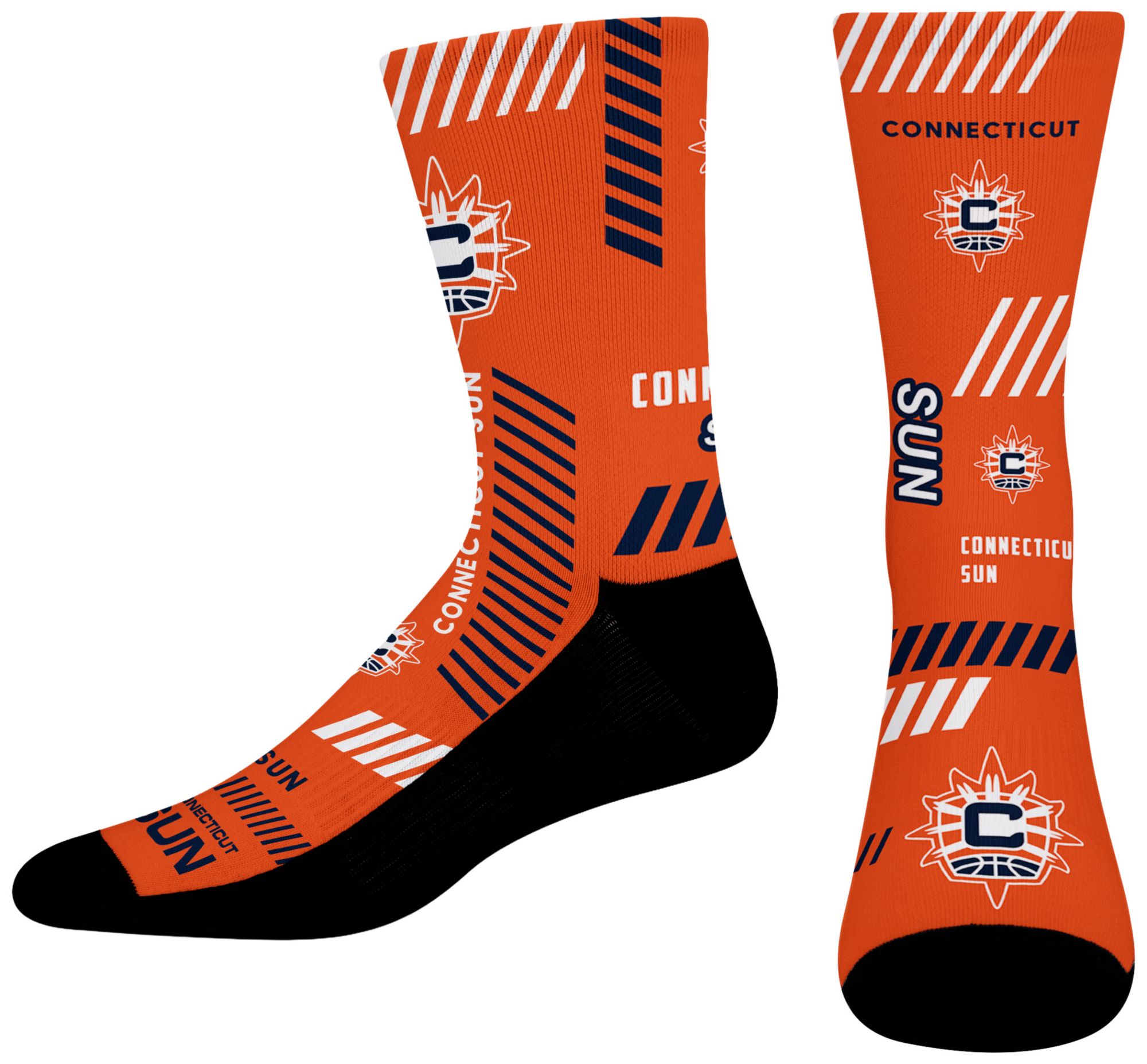 For Bare Feet Adult Connecticut Sun Multi Fantastic Sublimated Crew Socks