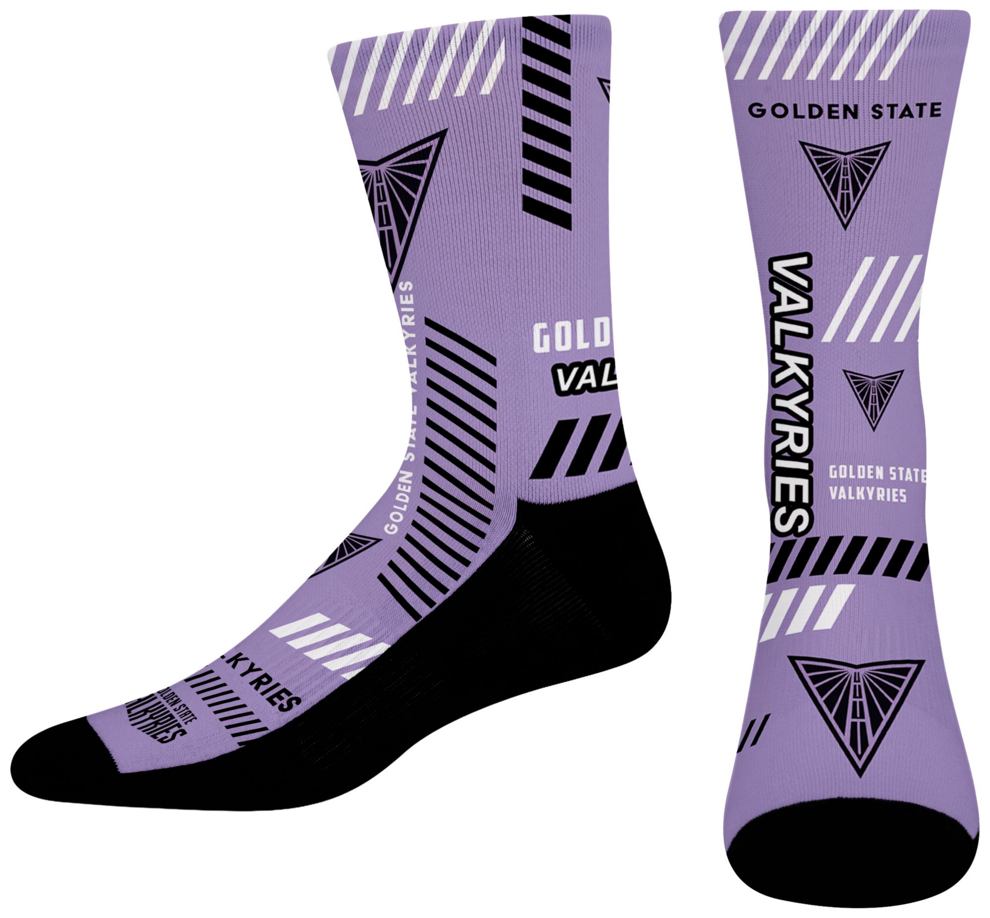 For Bare Feet Adult Golden State Valkyries Multi Fantastic Sublimated Crew Socks
