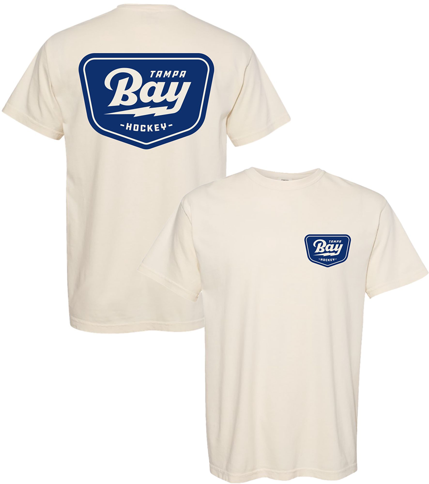 For the Bay Clothing Co. Men's Tampa Bay Cream Badge T-Shirt