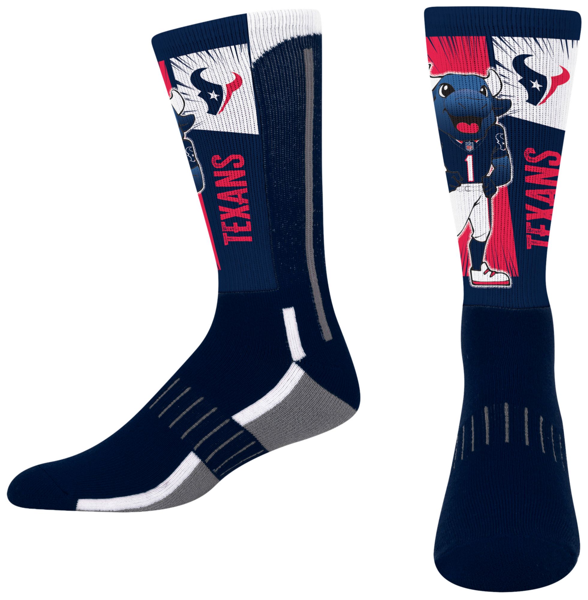 For Bare Feet Youth Houston Texans Mascot Socks