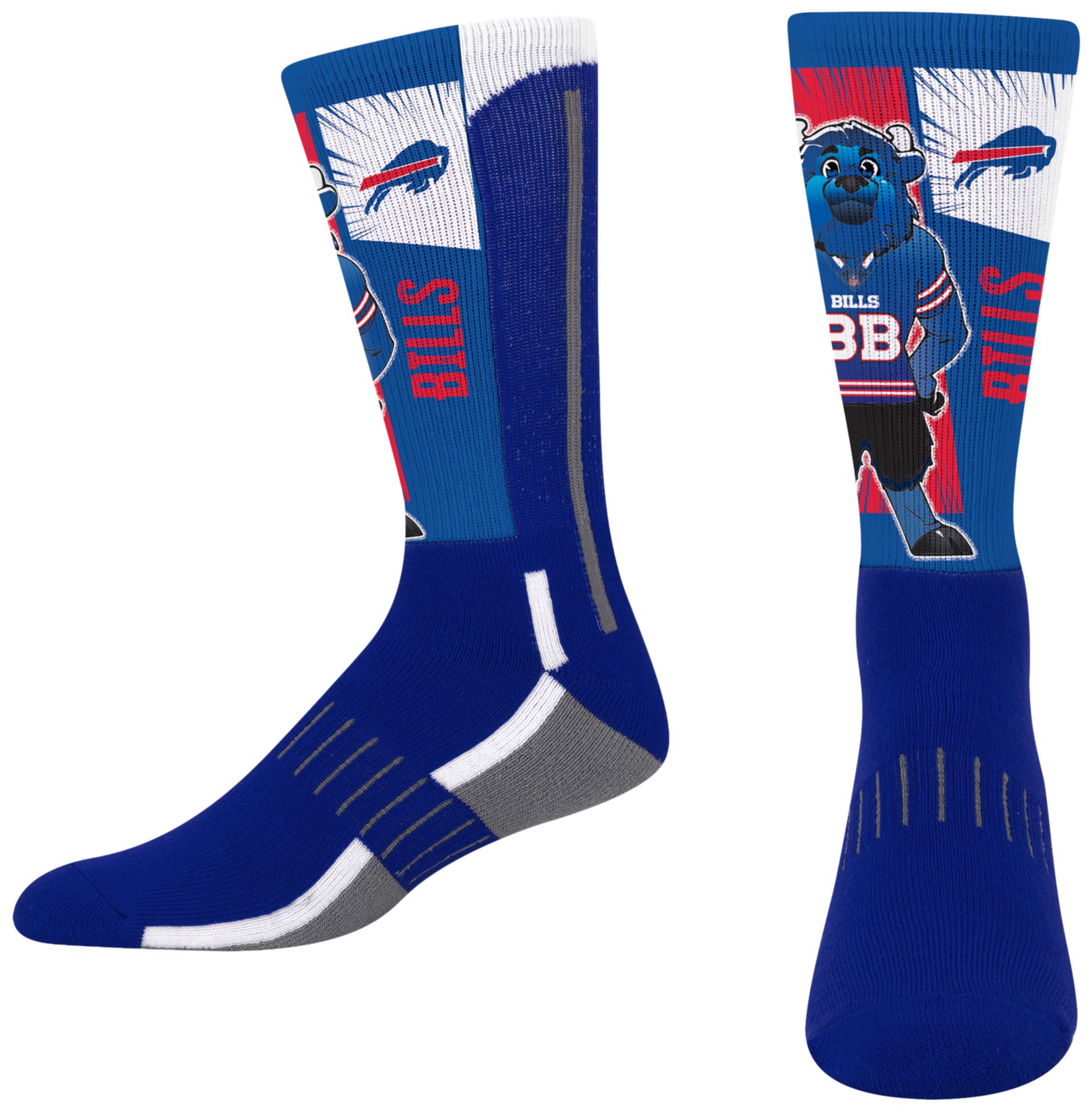 For Bare Feet Youth Buffalo Bills Mascot Socks