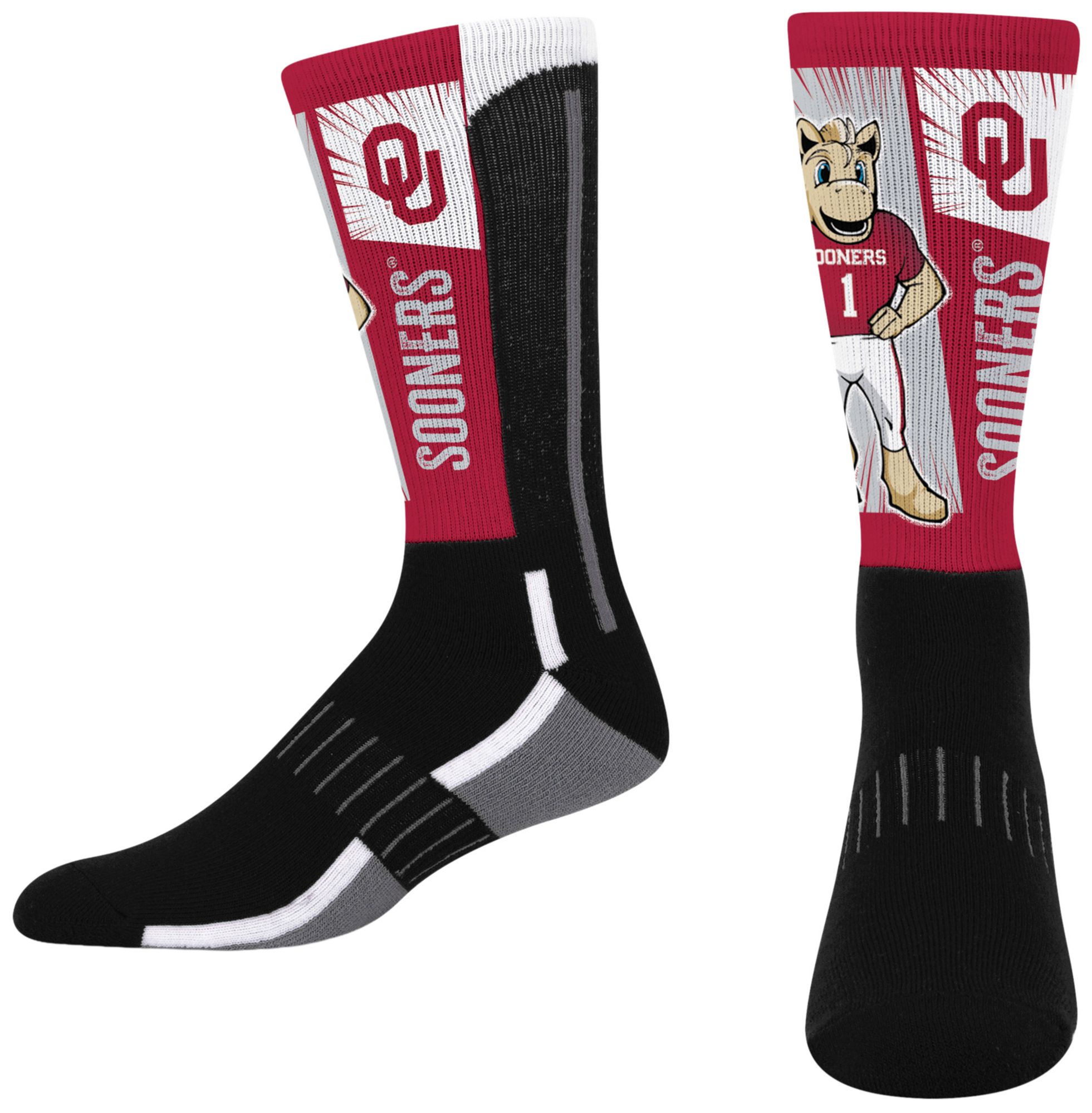 For Bare Feet Youth Oklahoma Sooners Mascot Socks