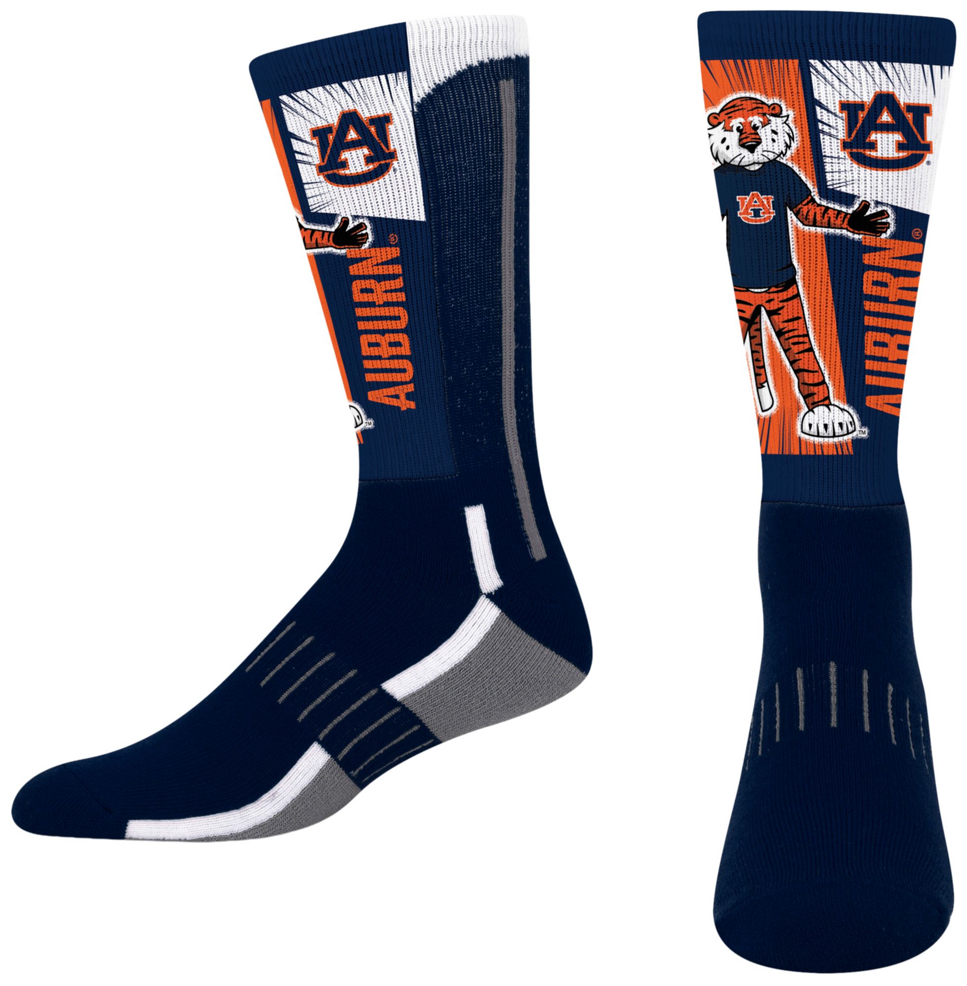For Bare Feet Youth Auburn Tigers Mascot Socks