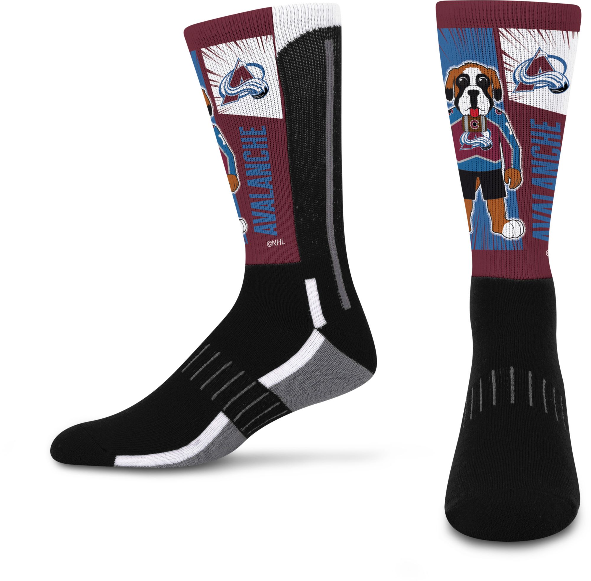 For Bare Feet Youth Colorado Avalanche Deuce Mascot Socks