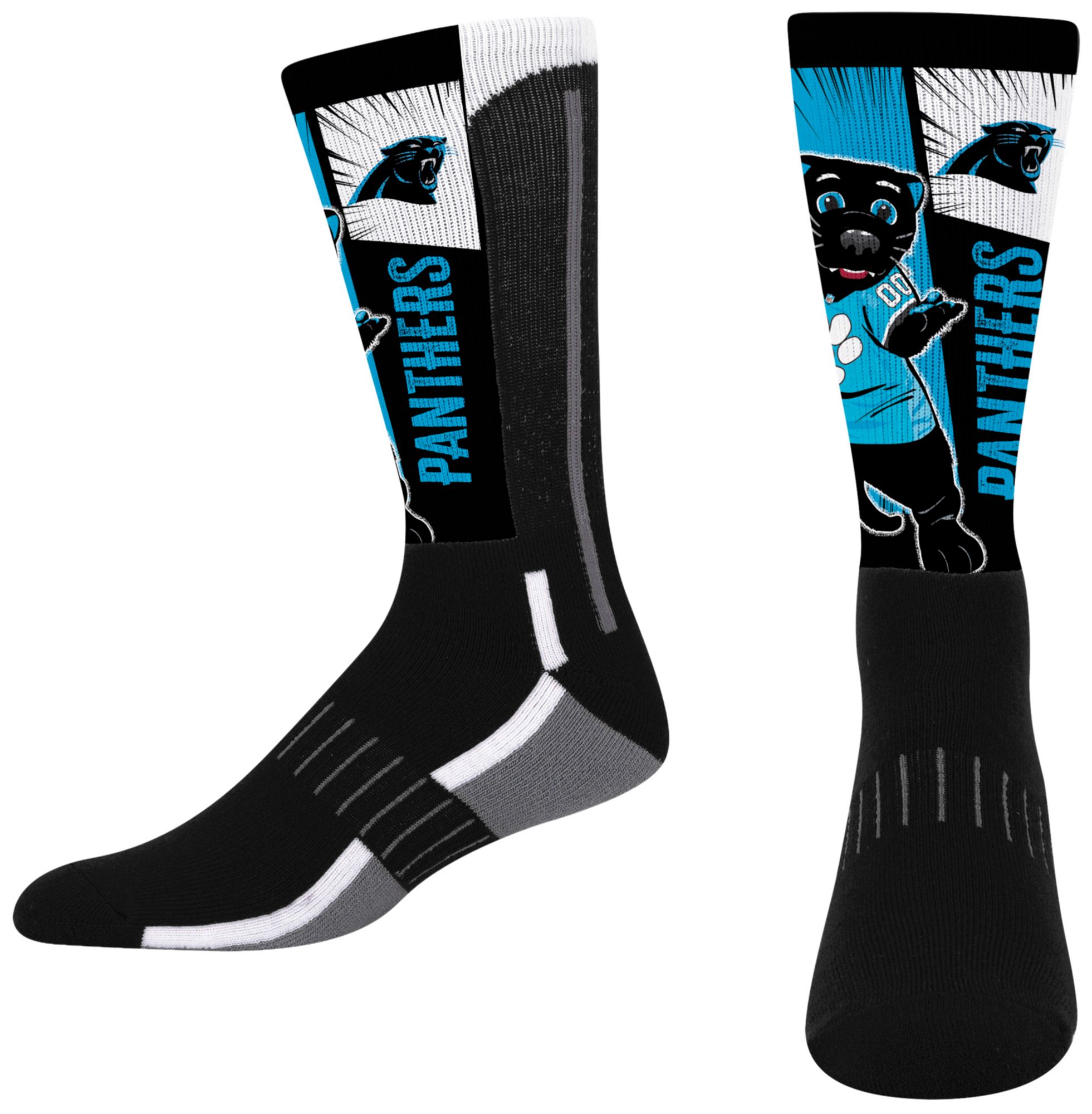 For Bare Feet Youth Carolina Panthers Mascot Socks