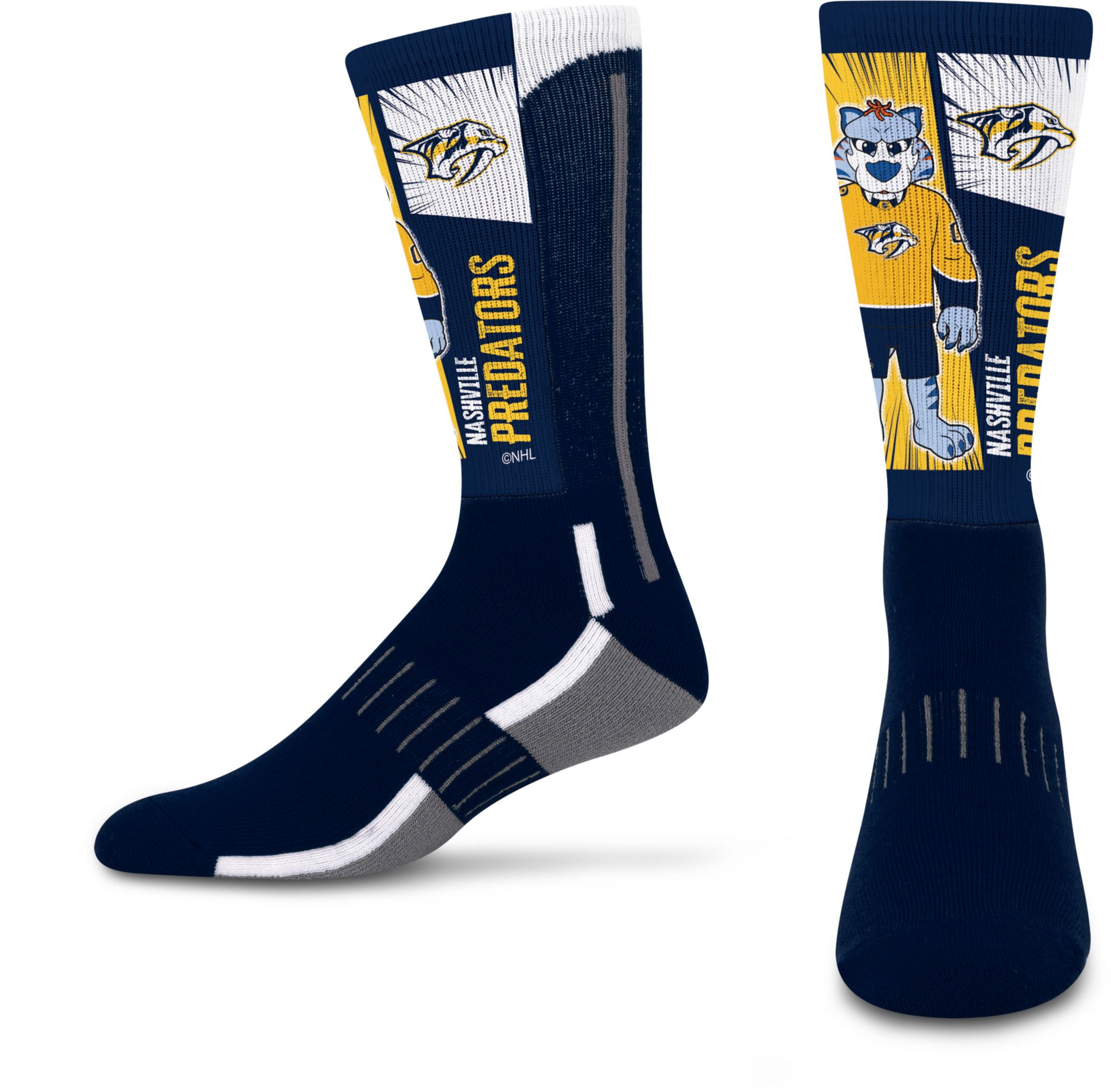 For Bare Feet Youth Nashville Predators Mascot Deuce Crew Socks