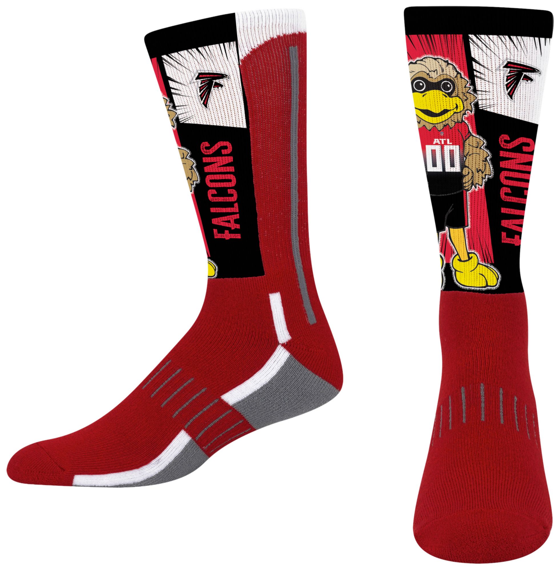 For Bare Feet Youth Atlanta Falcons Mascot Socks