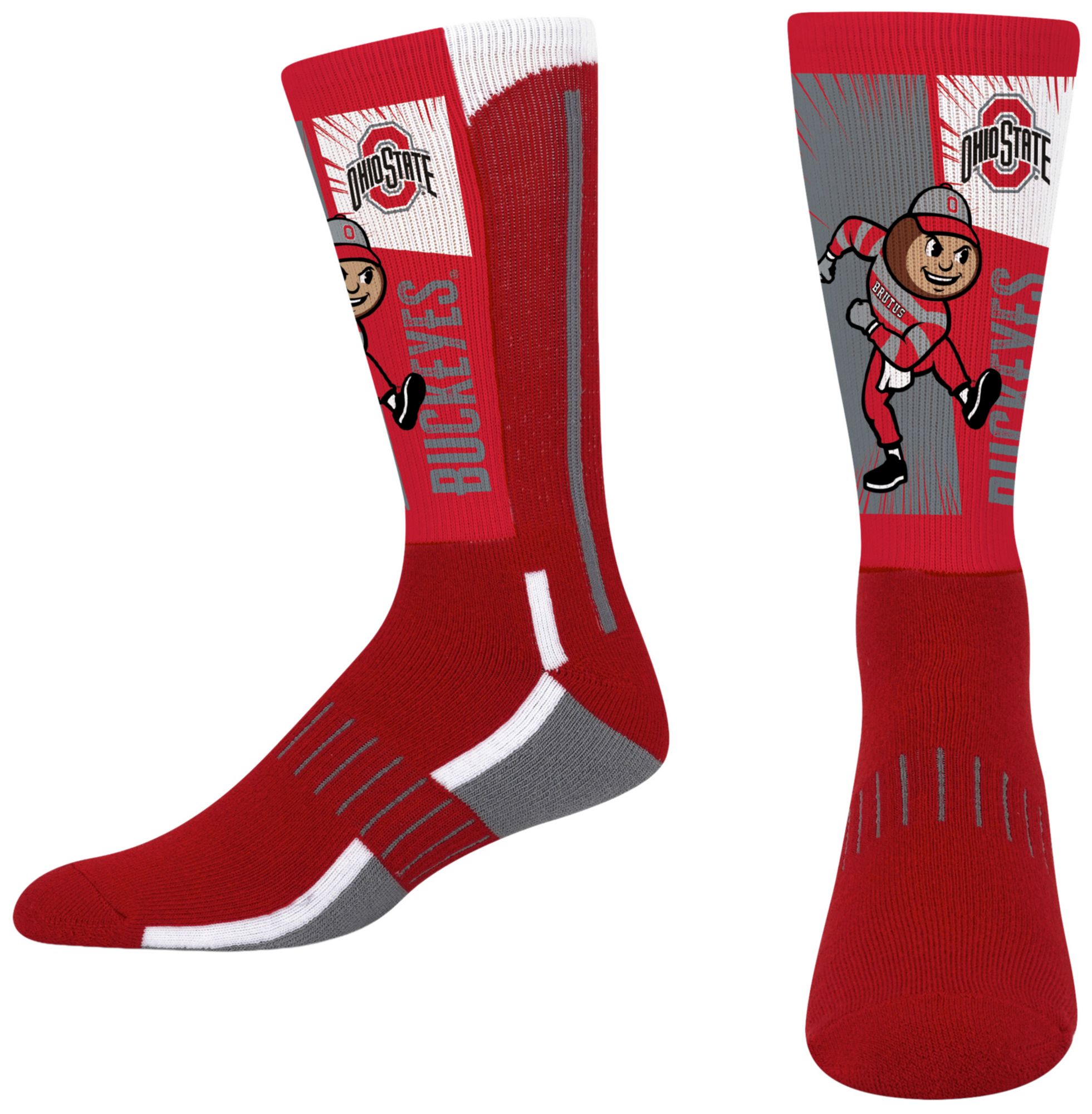 For Bare Feet Youth Ohio State Buckeyes Mascot Socks