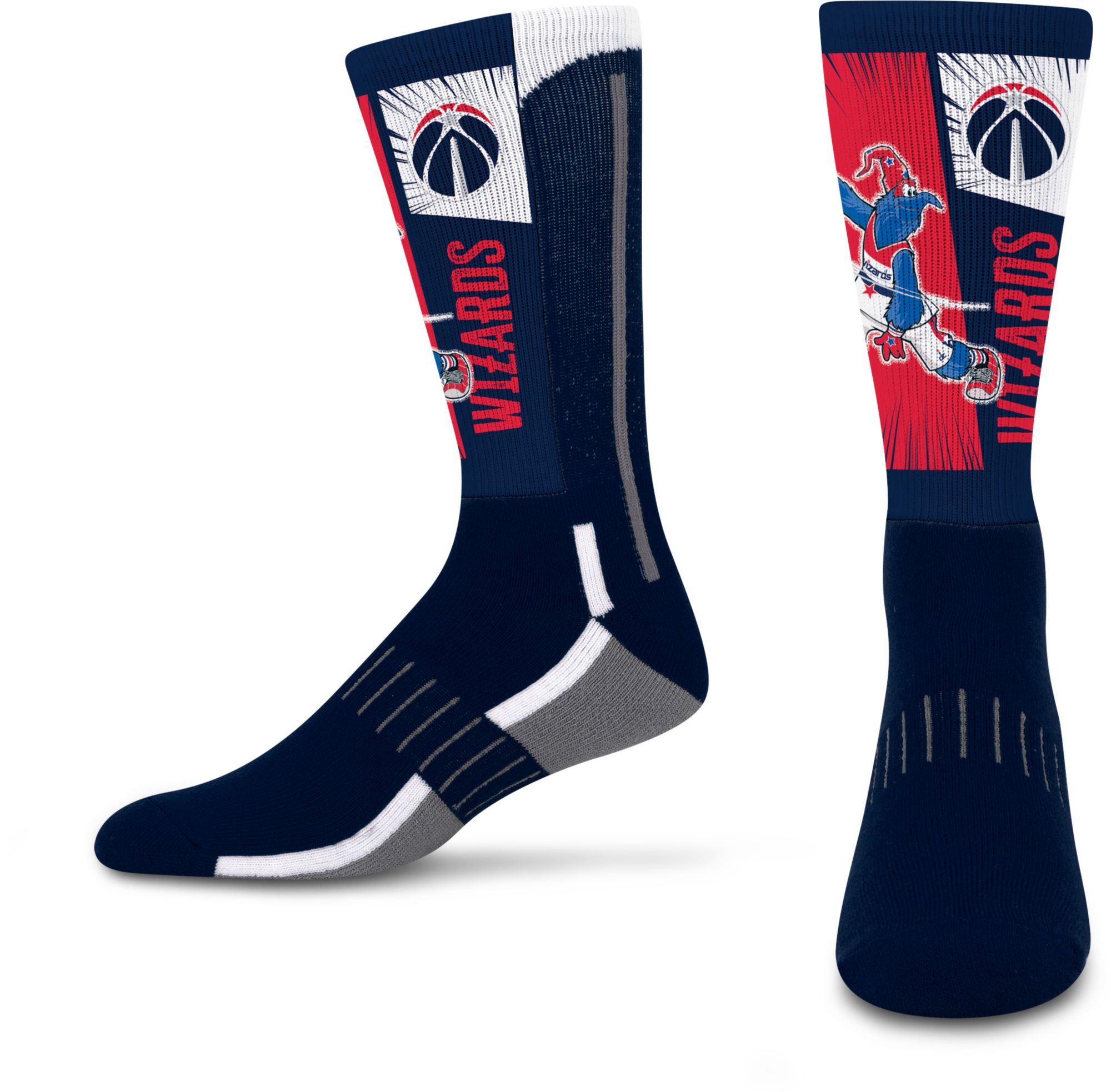 For Bare Feet Youth Washington Wizards Deuce Mascot Socks