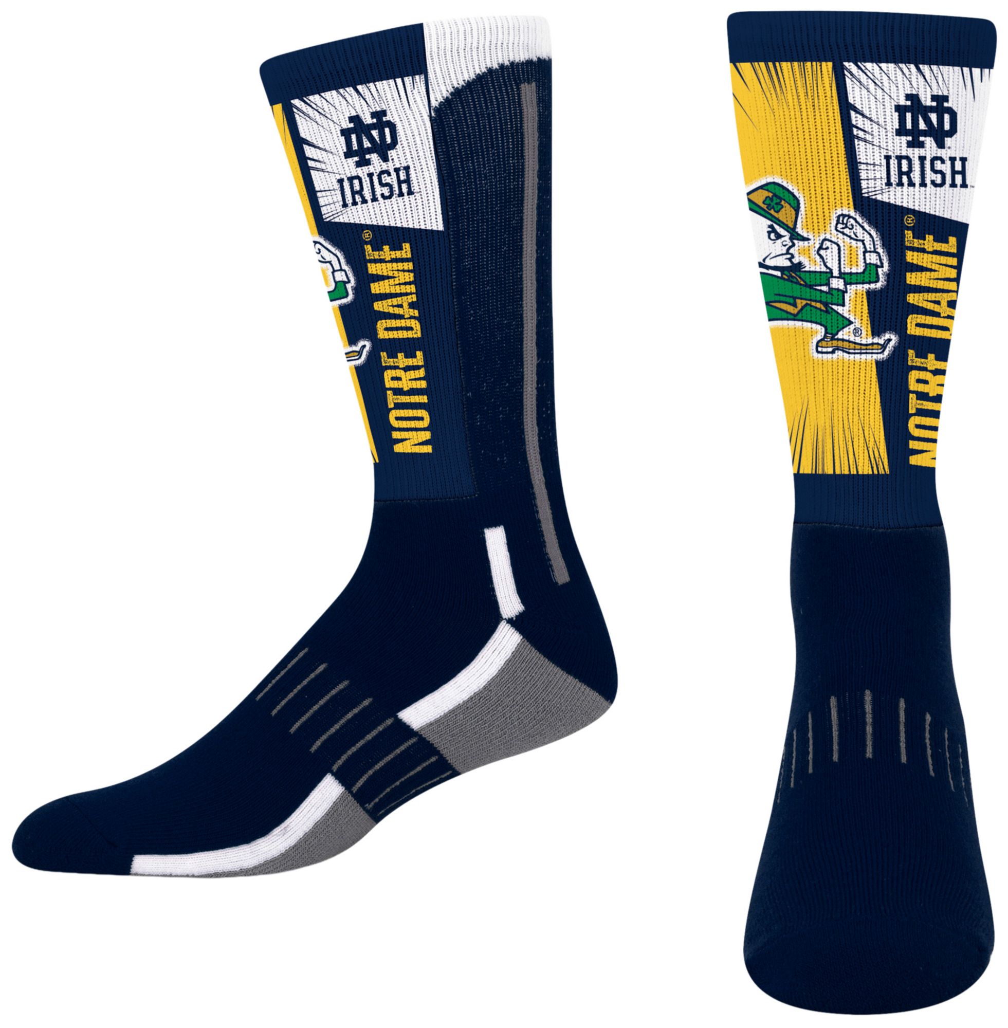 For Bare Feet Youth Notre Dame Fighting Irish Mascot Socks