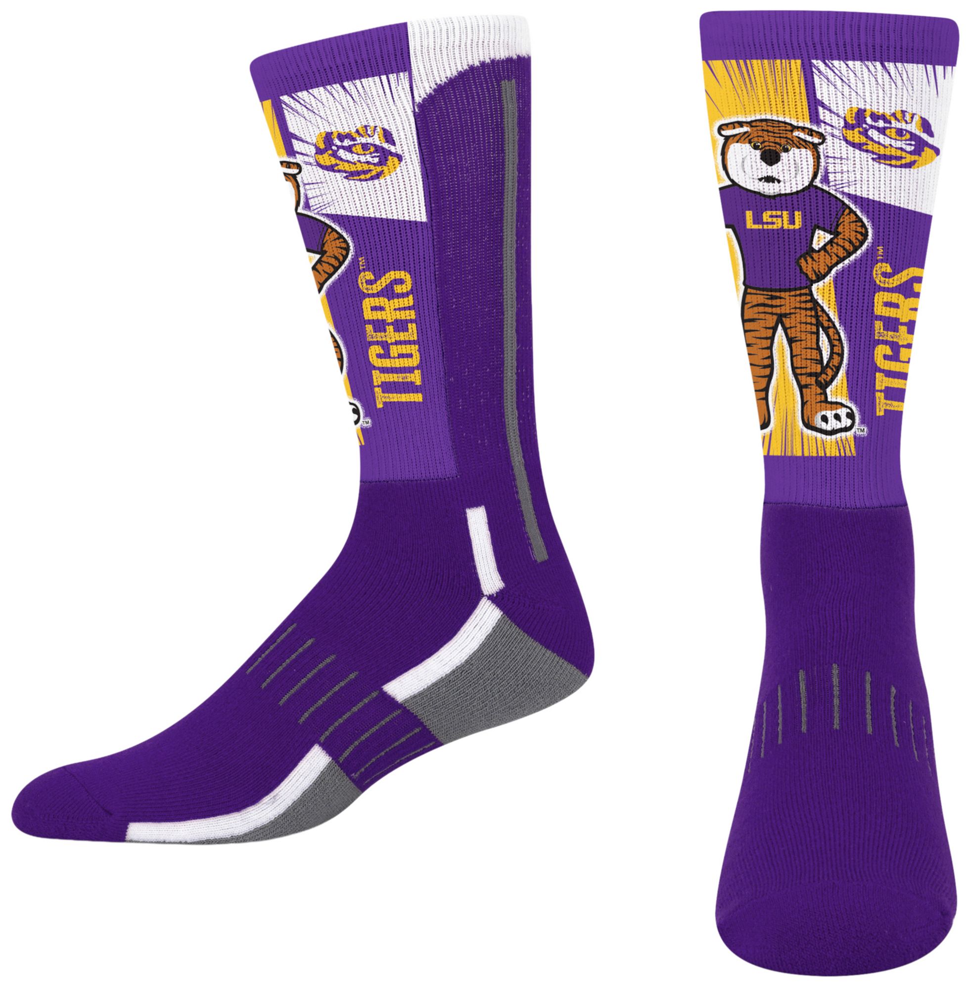 For Bare Feet Youth LSU Tigers Mascot Socks