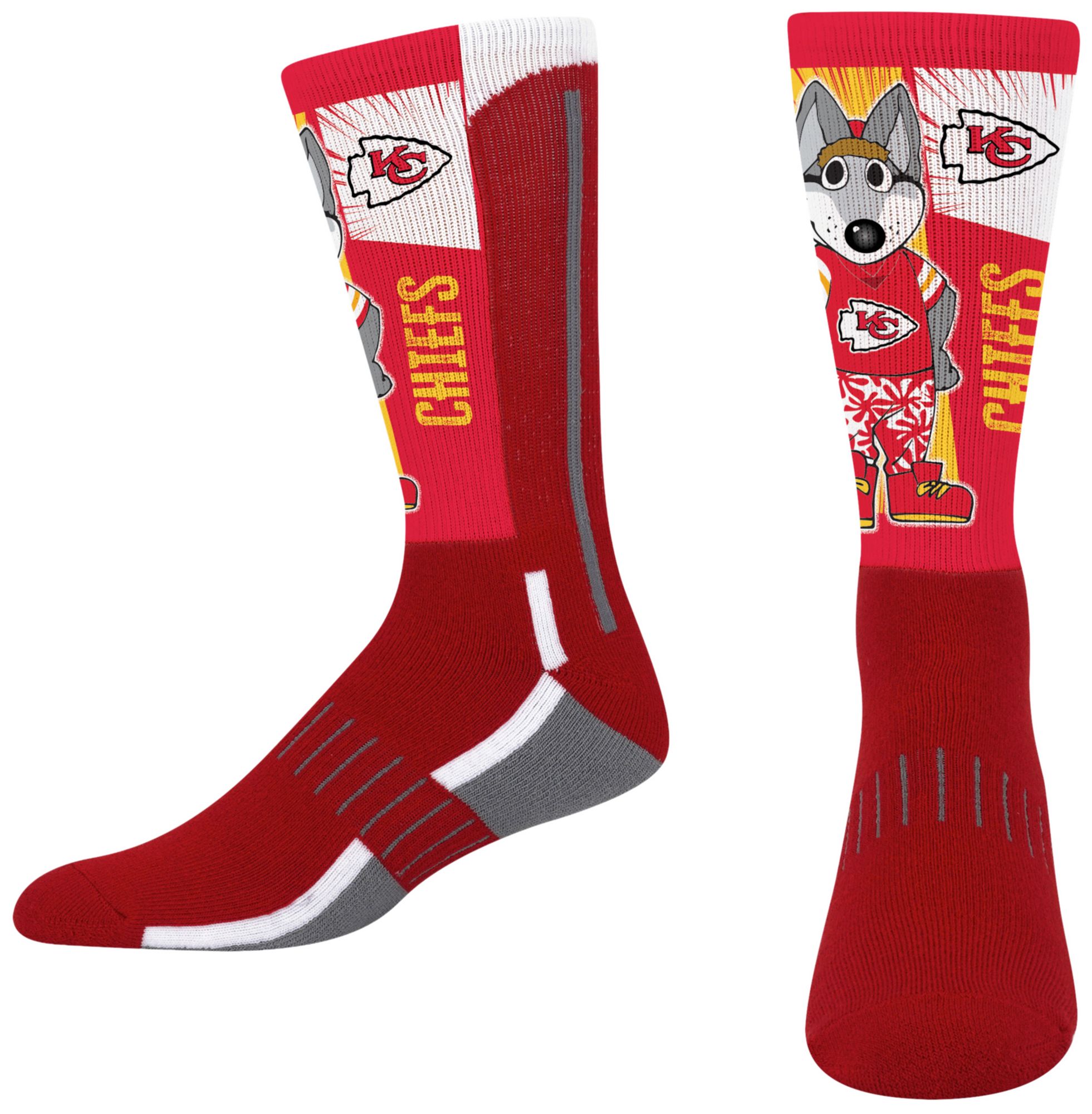 For Bare Feet Youth Kansas City Chiefs Mascot Socks