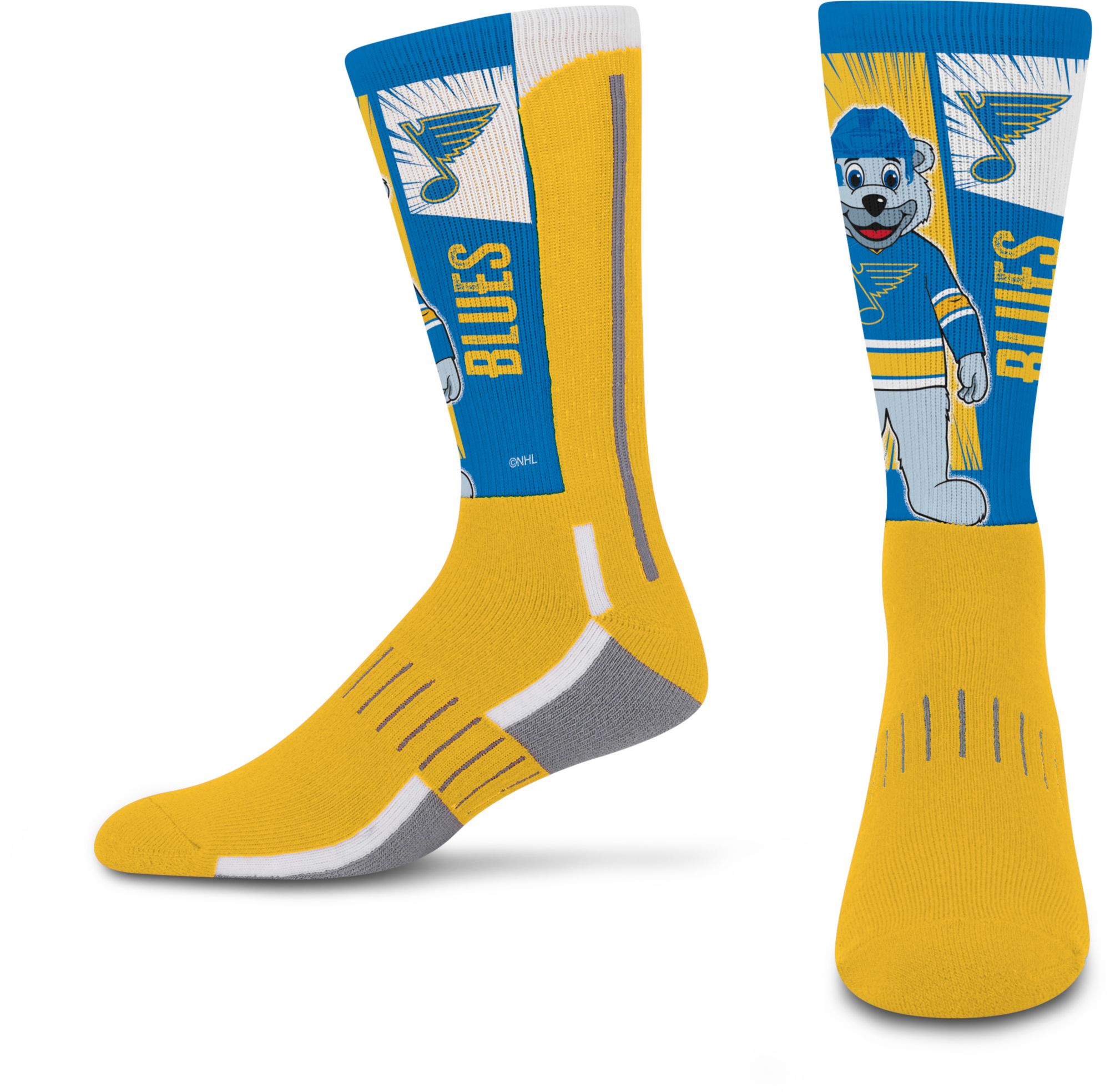 For Bare Feet Youth St. Louis Blues Deuce Mascot Socks
