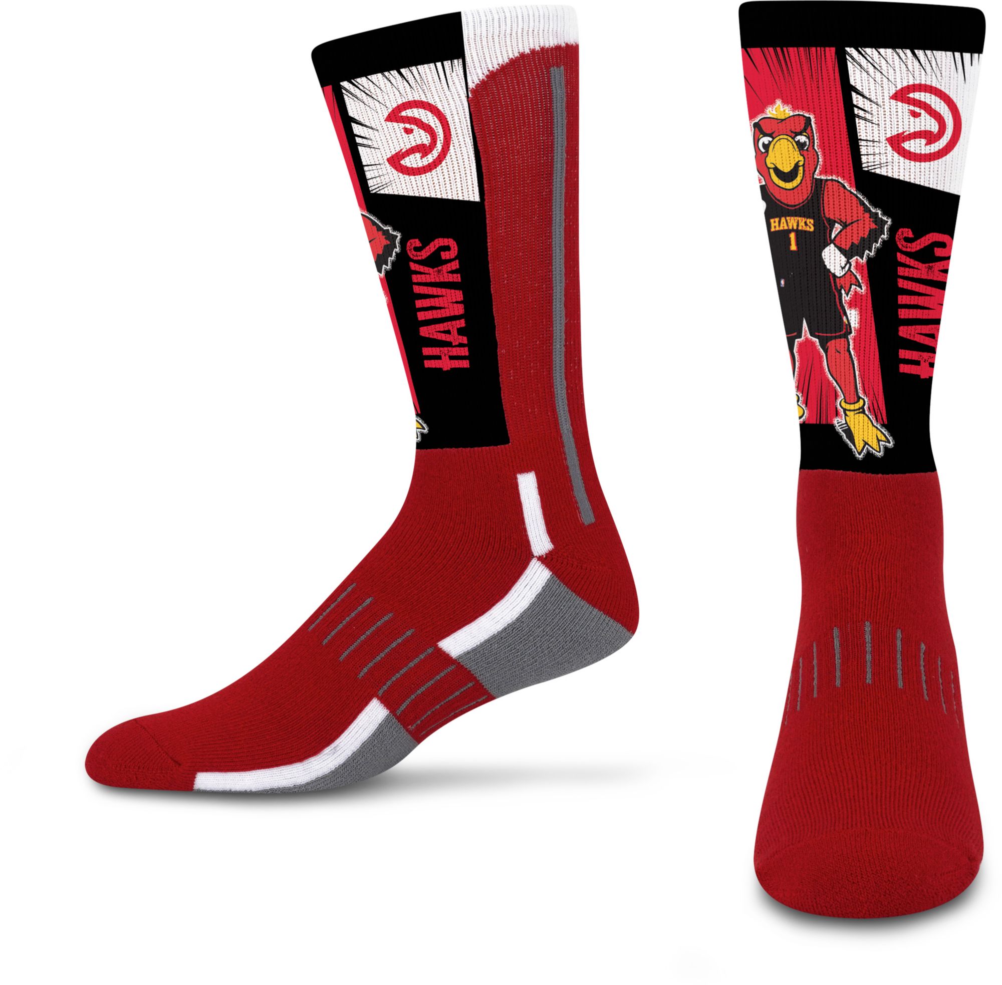 For Bare Feet Youth Atlanta Hawks Deuce Mascot Socks