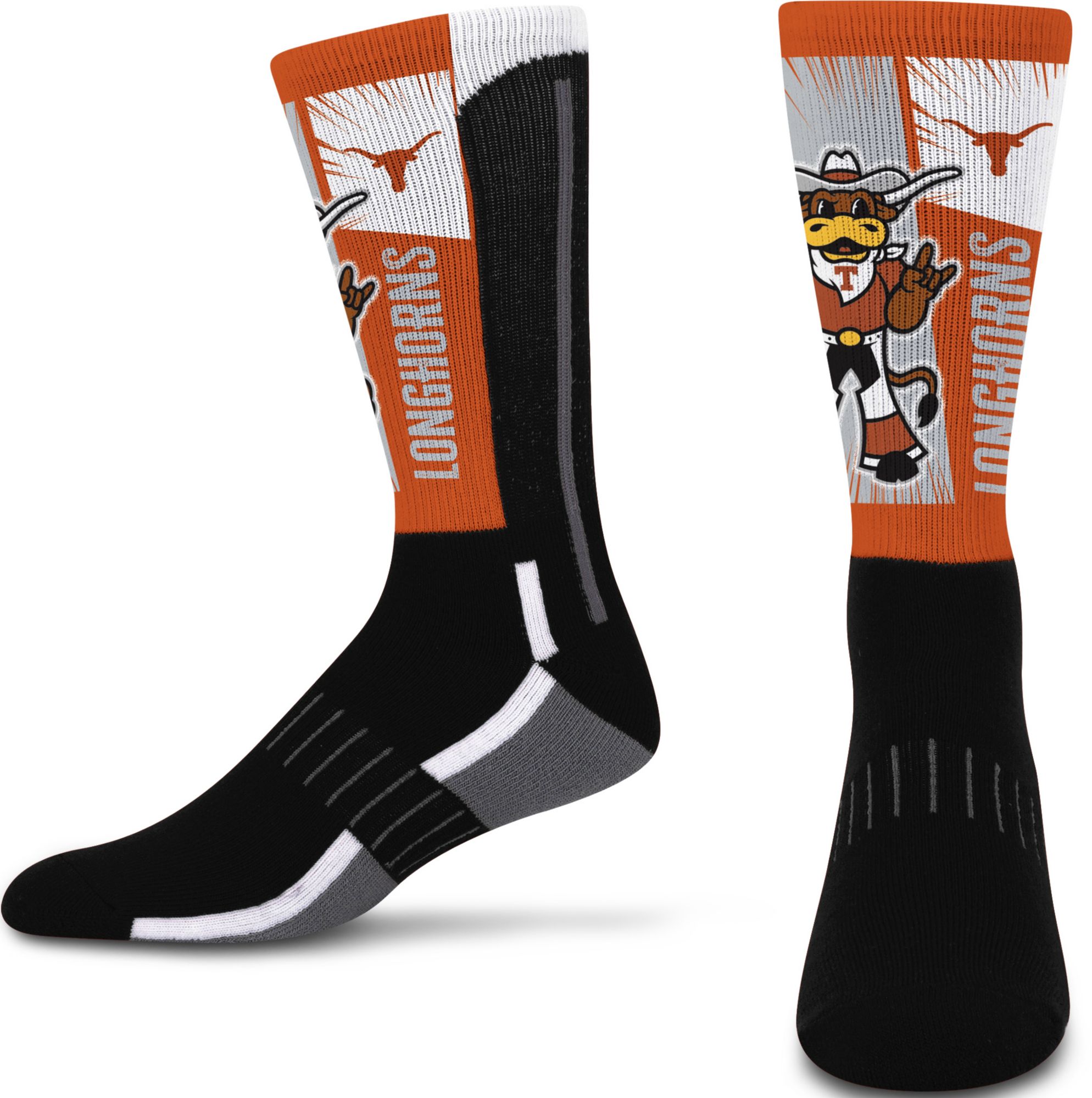 For Bare Feet Youth Texas Longhorns Mascot Socks