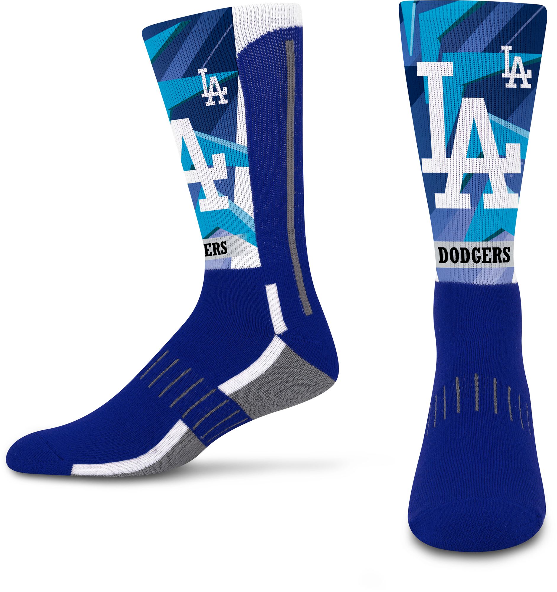 For Bare Feet Youth Los Angeles Dodgers Multi Mascot Retro Vibes Crew Socks