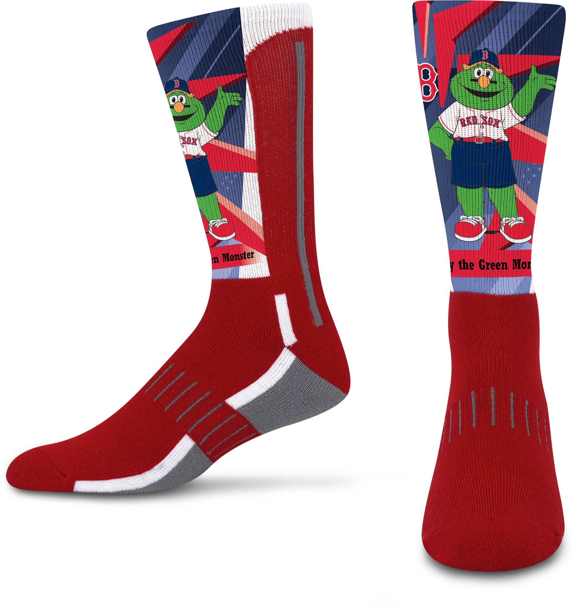 For Bare Feet Youth Boston Red Sox Retro Mascot Socks