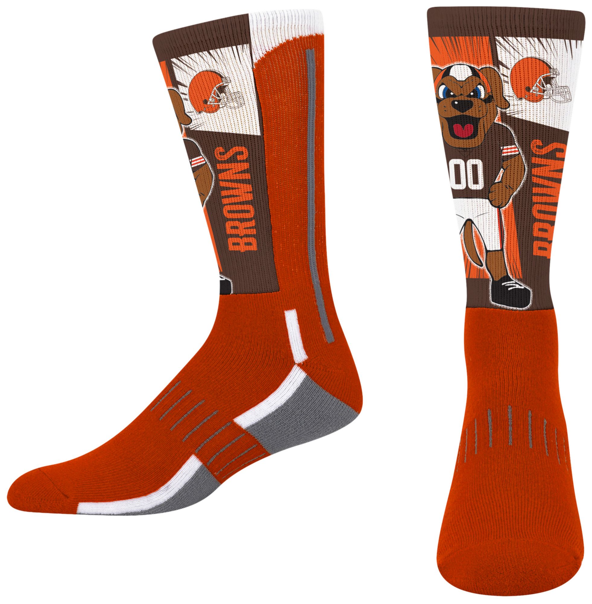 For Bare Feet Youth Cleveland Browns Mascot Socks