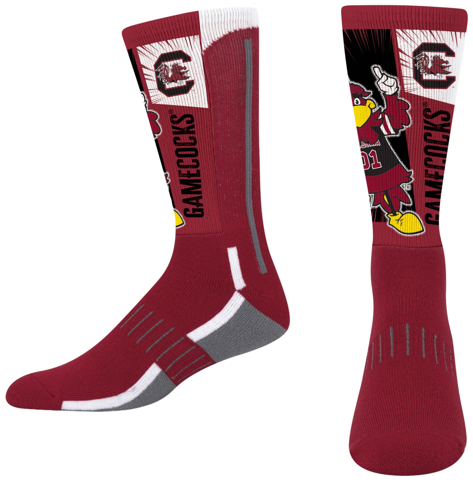 For Bare Feet Youth South Carolina Gamecocks Mascot Socks