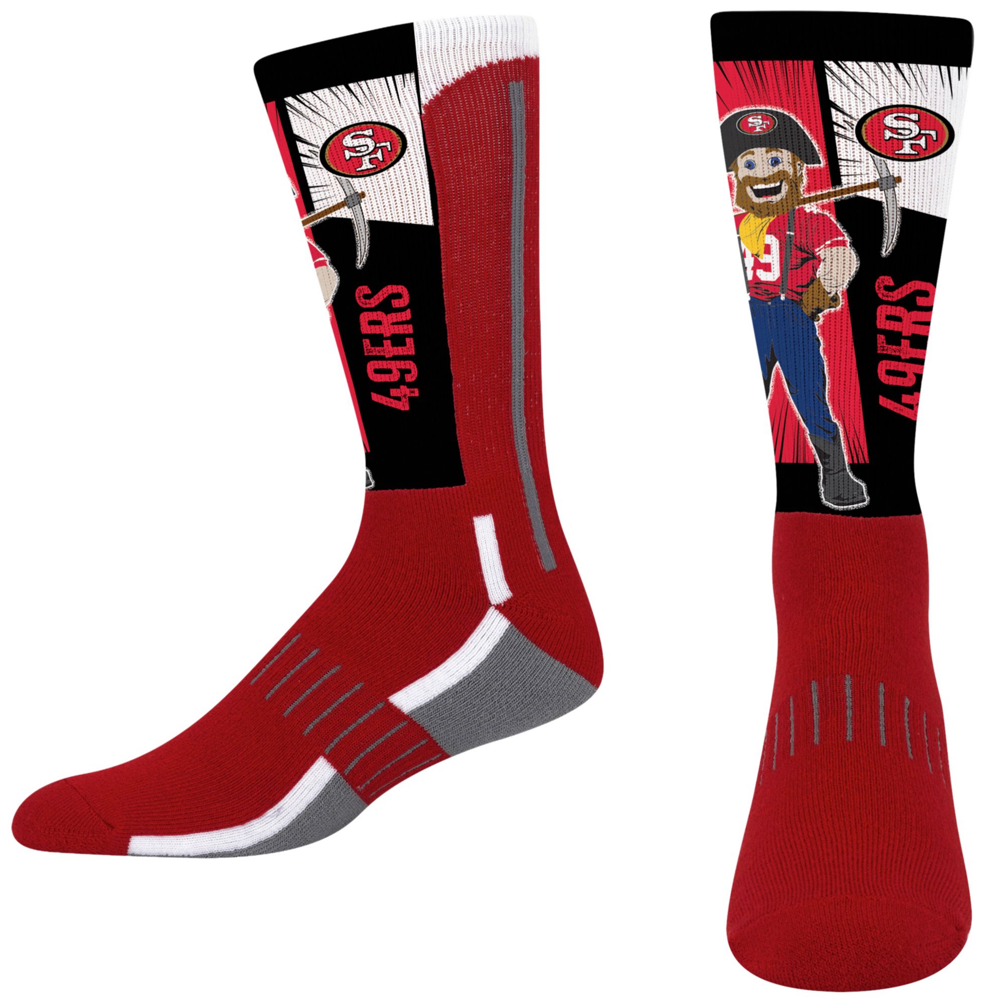 For Bare Feet Youth San Francisco 49ers Mascot Socks