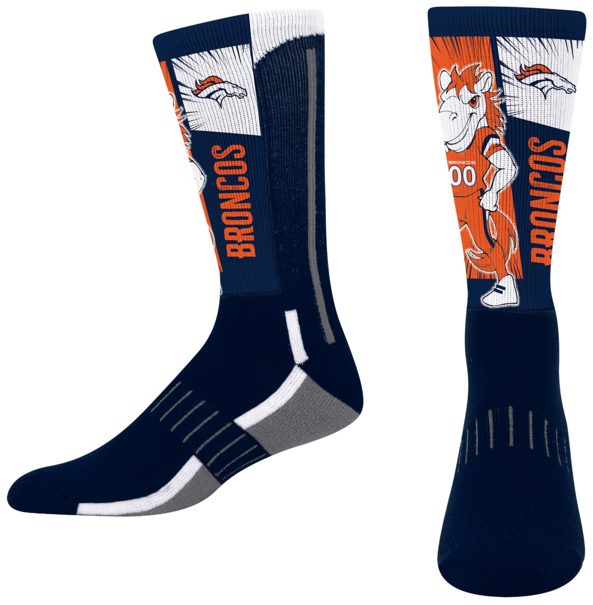 For Bare Feet Youth Denver Broncos Mascot Socks