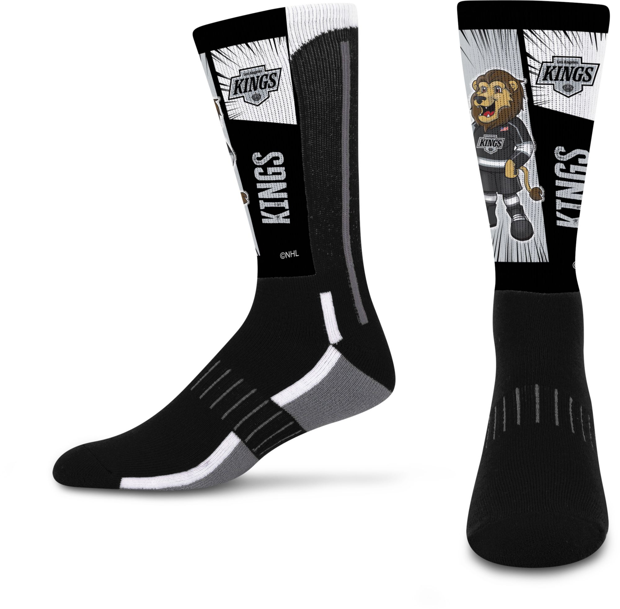 For Bare Feet Youth Los Angeles Kings Deuce Mascot Socks