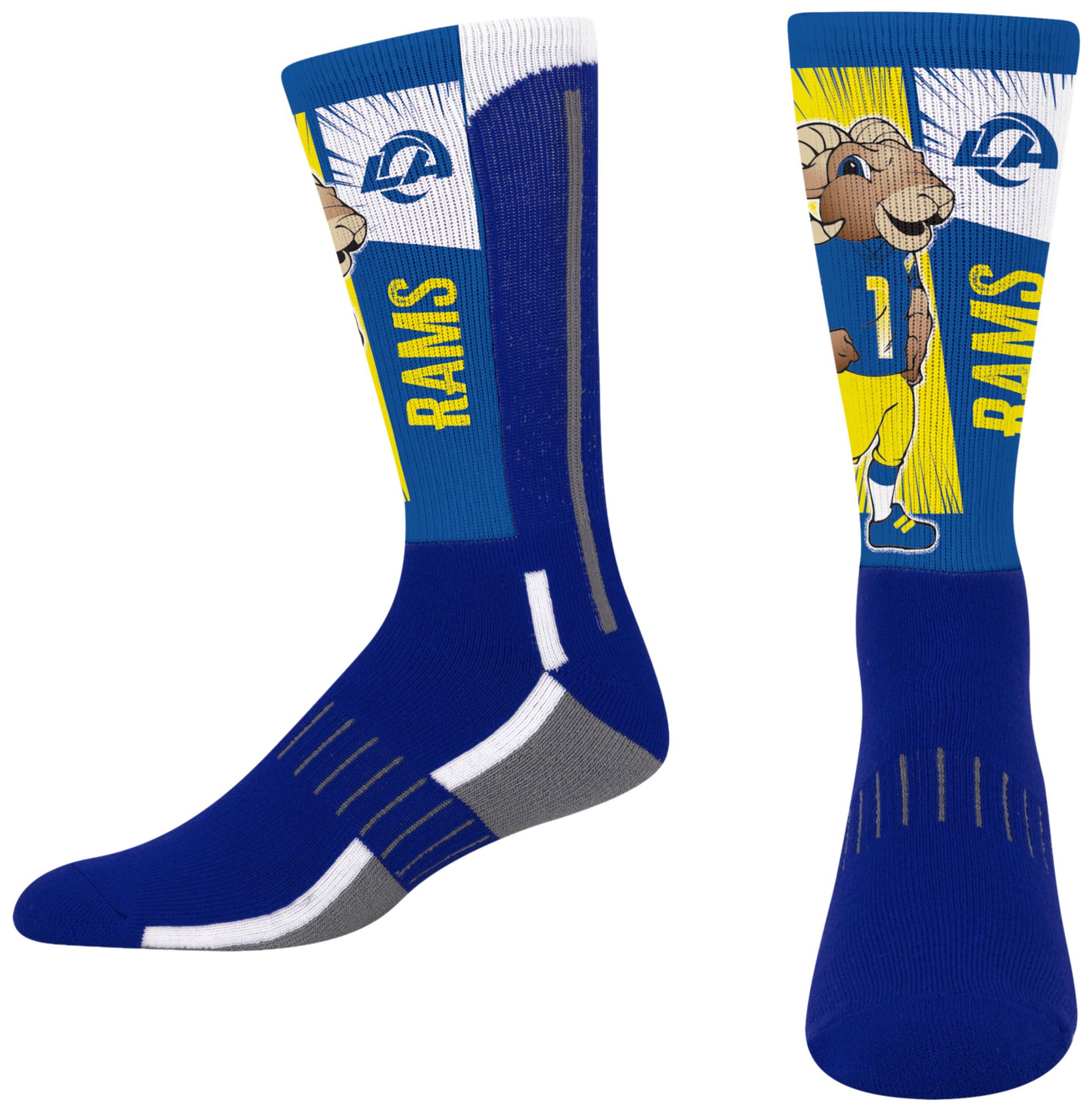 For Bare Feet Youth Los Angeles Rams Mascot Socks