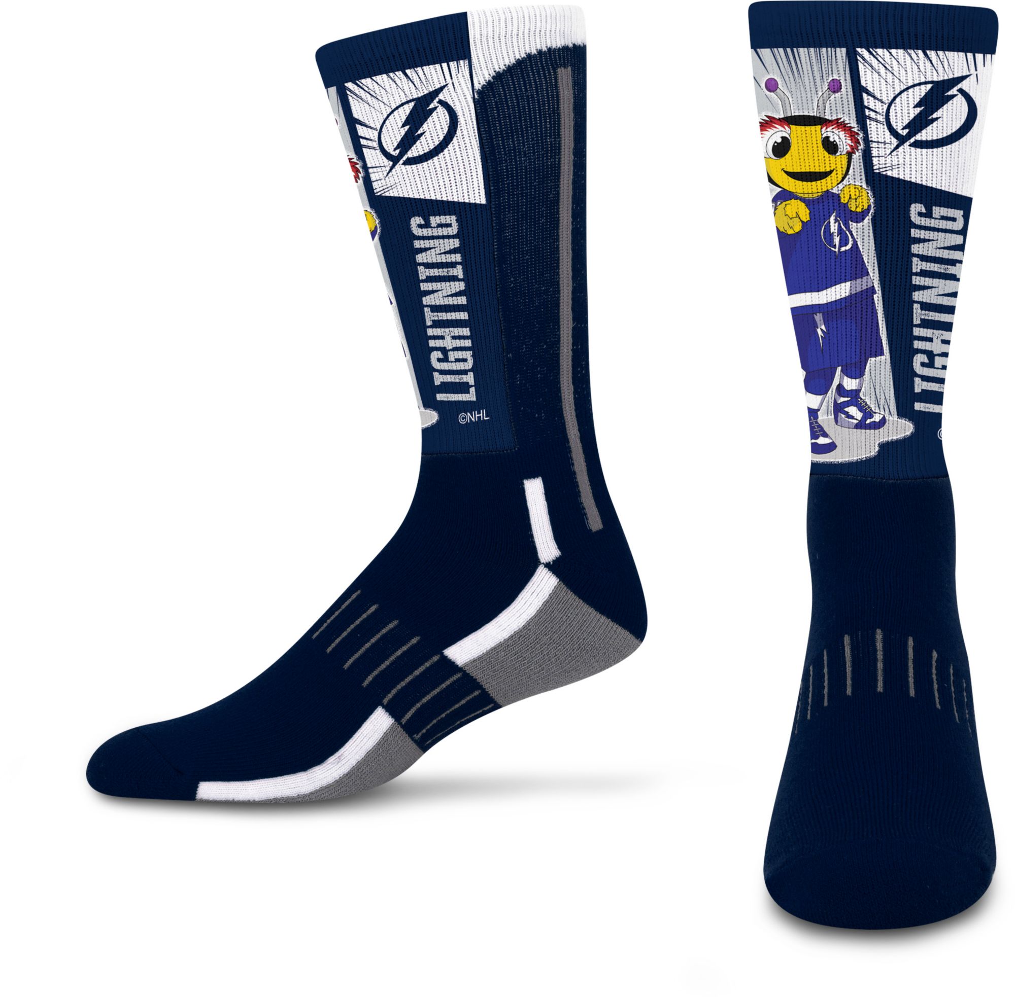 For Bare Feet Youth Tampa Bay Lightning Deuce Mascot Socks