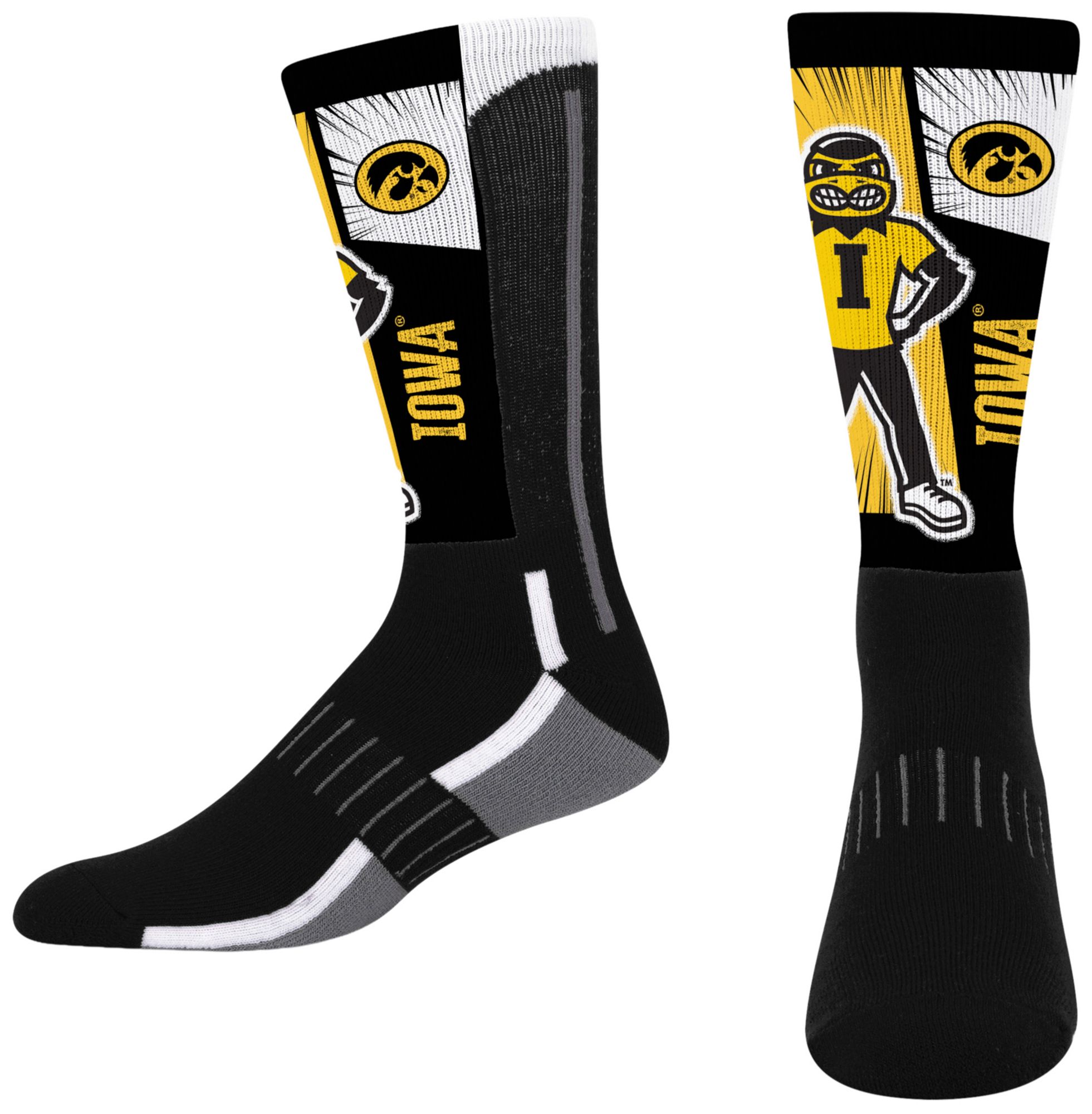 For Bare Feet Youth Iowa Hawkeyes Mascot Socks