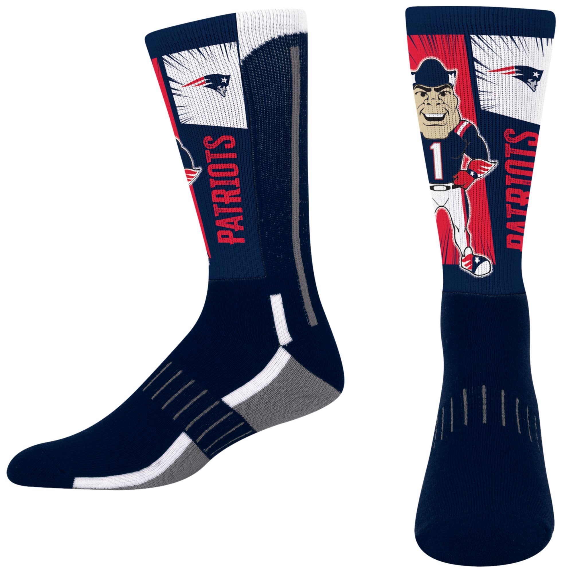 For Bare Feet Youth New England Patriots Mascot Socks